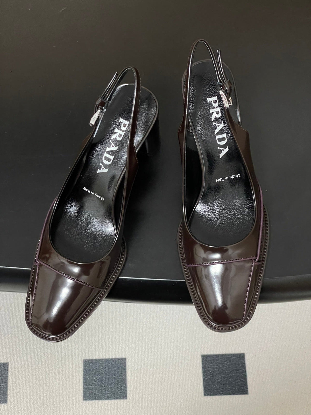PRA 26SS Slingback 70 Chocolate Brown Cowhide 593845