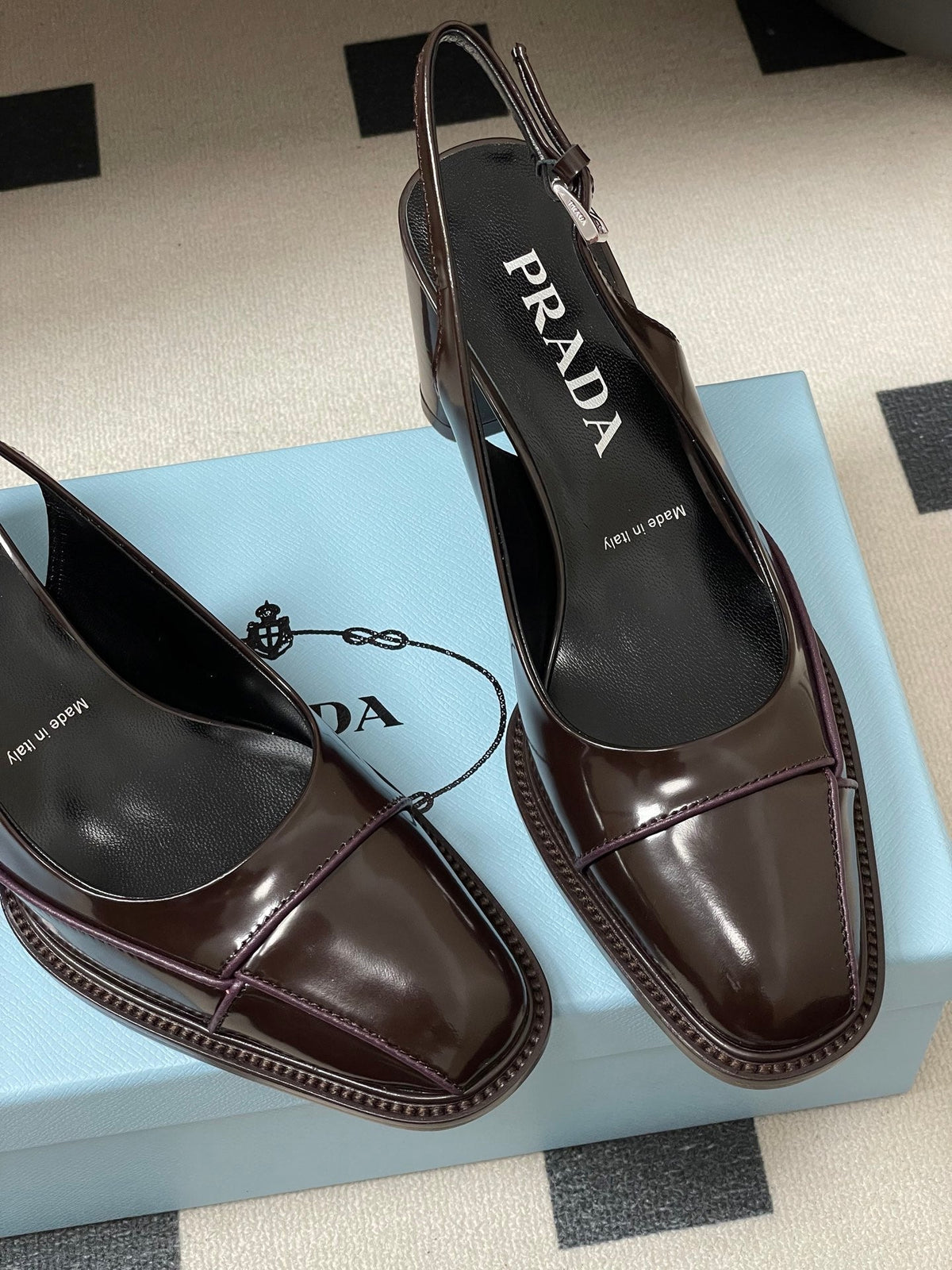 PRA 26SS Slingback 70 Chocolate Brown Cowhide 593845