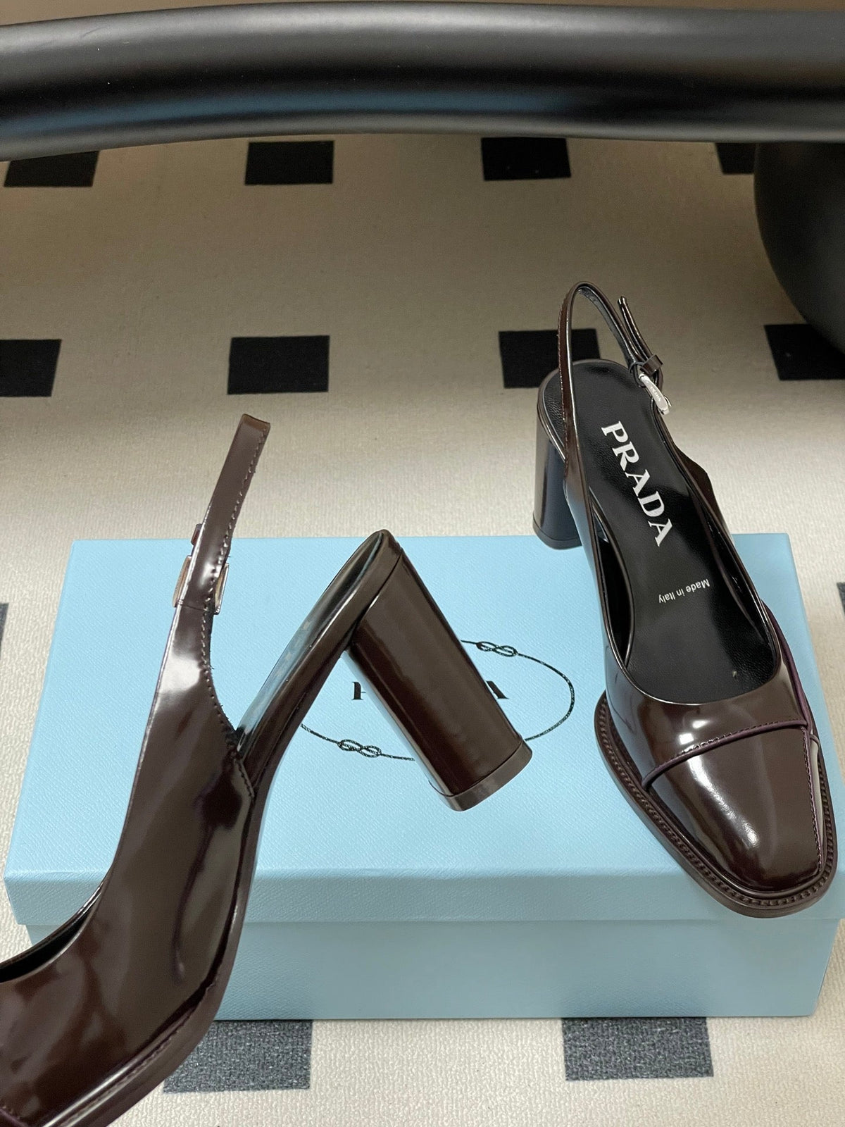 PRA 26SS Slingback 70 Chocolate Brown Cowhide 593845