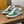LV MONOGRAM GREEN AND WHITE SNEAKERS