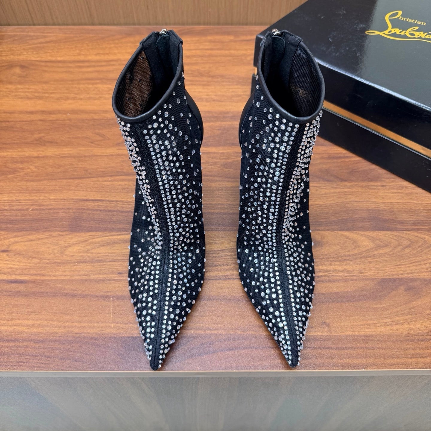 Christian Louboutin 2026 Constella 105mm Mesh Ankle Boot 870870