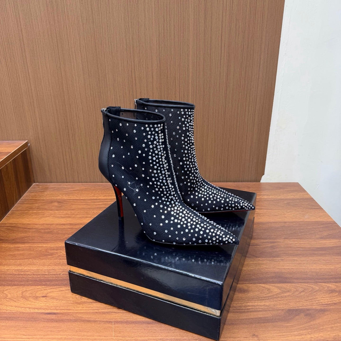 Christian Louboutin 2026 Constella 105mm Mesh Ankle Boot 870870