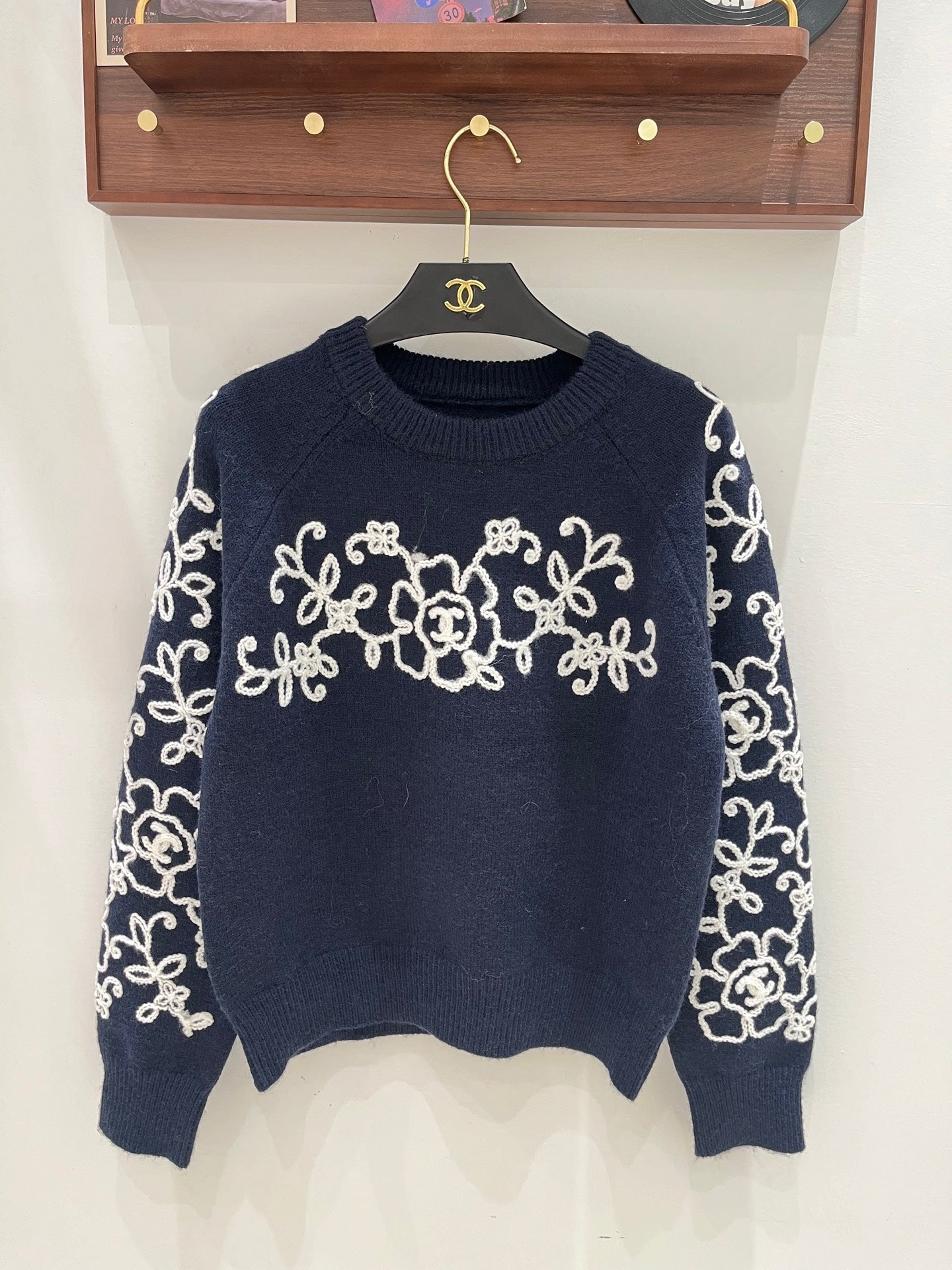 Chanel 2026 Floral Embroidery Sweater Wool 244912