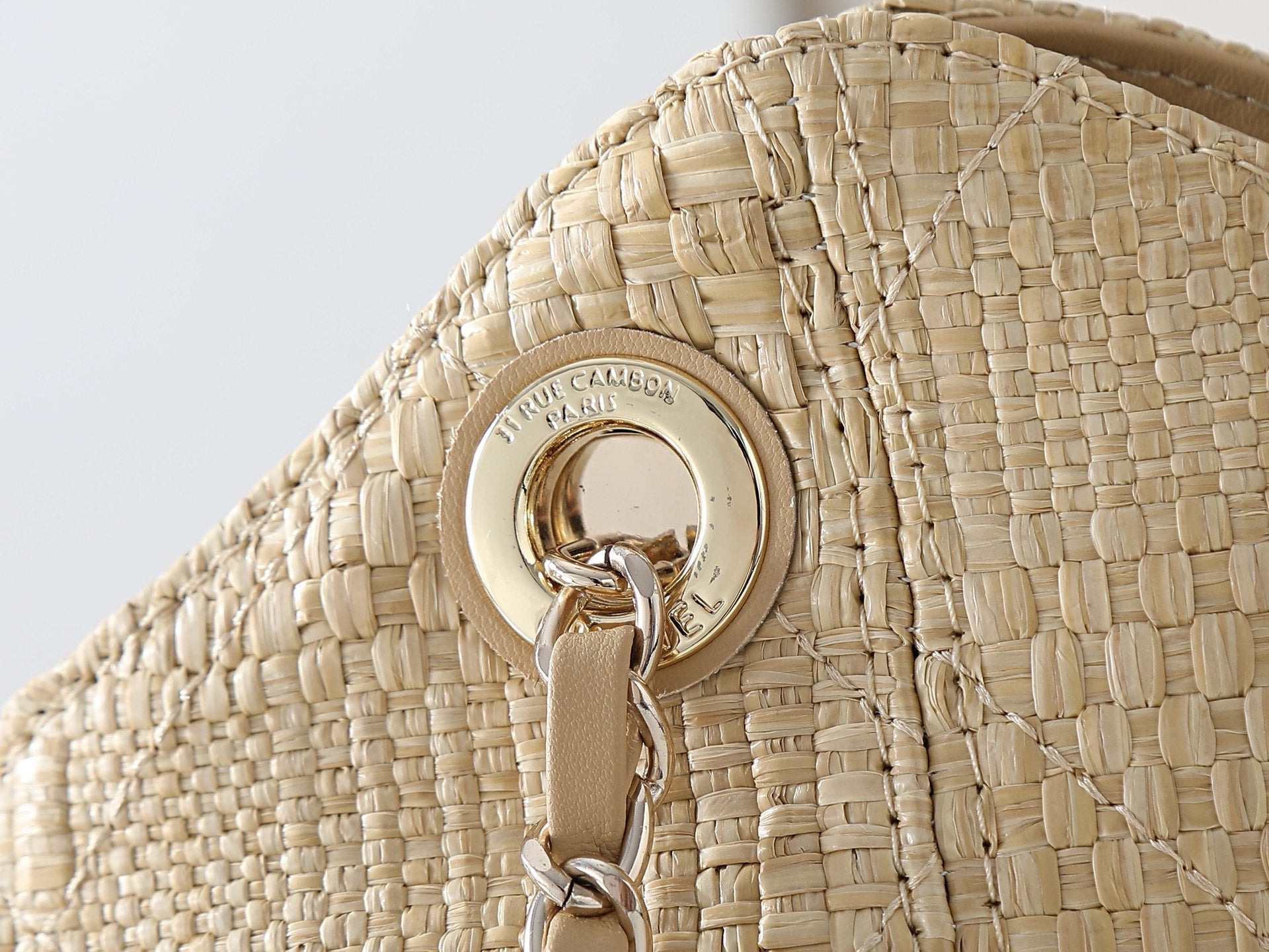 Chanel 2026 Shopping Bag Braided Raffia Beige Woven Leather