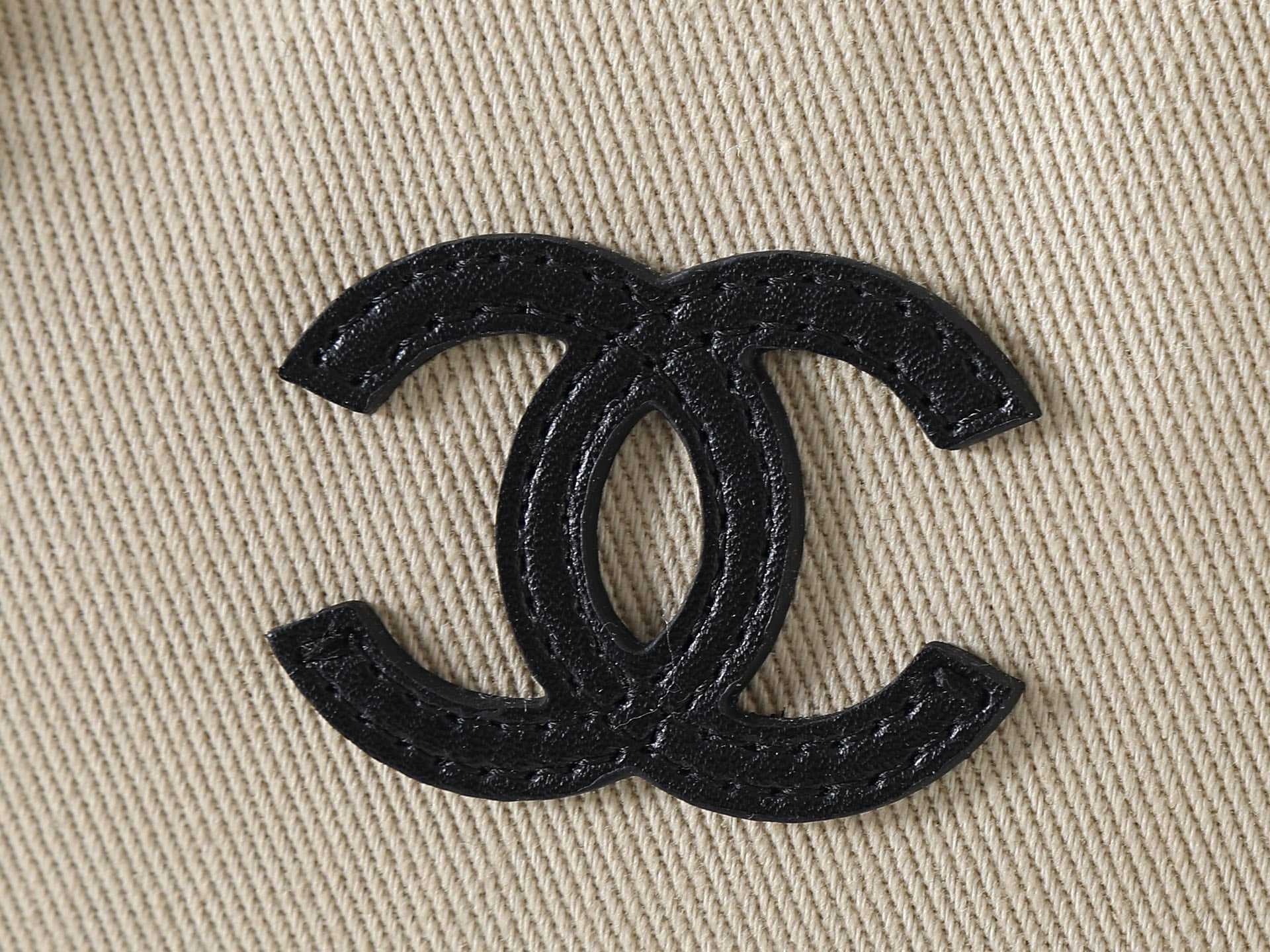 Chanel 2026 Large Zippered Pouch 29cm Canvas Leather