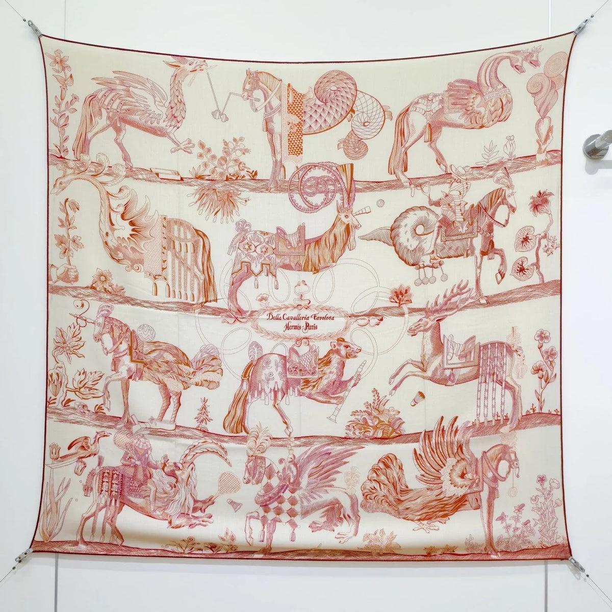 Hermes 2026 Della Cavalleria Favolosa Scarf 140cm Cashmere Silk 534752