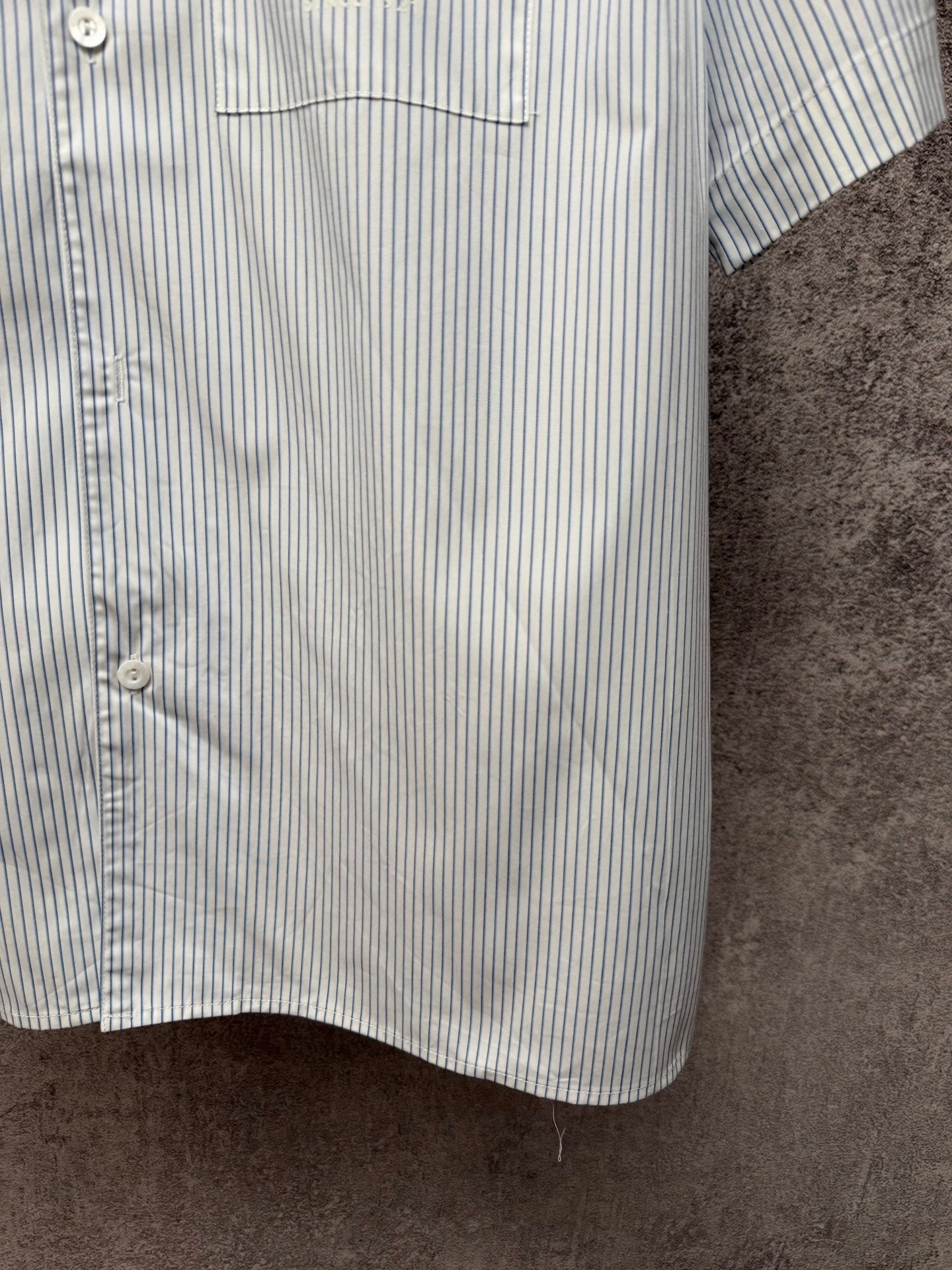 GC 2026 Men's Short-Sleeve Shirt White Blue Cotton  643456