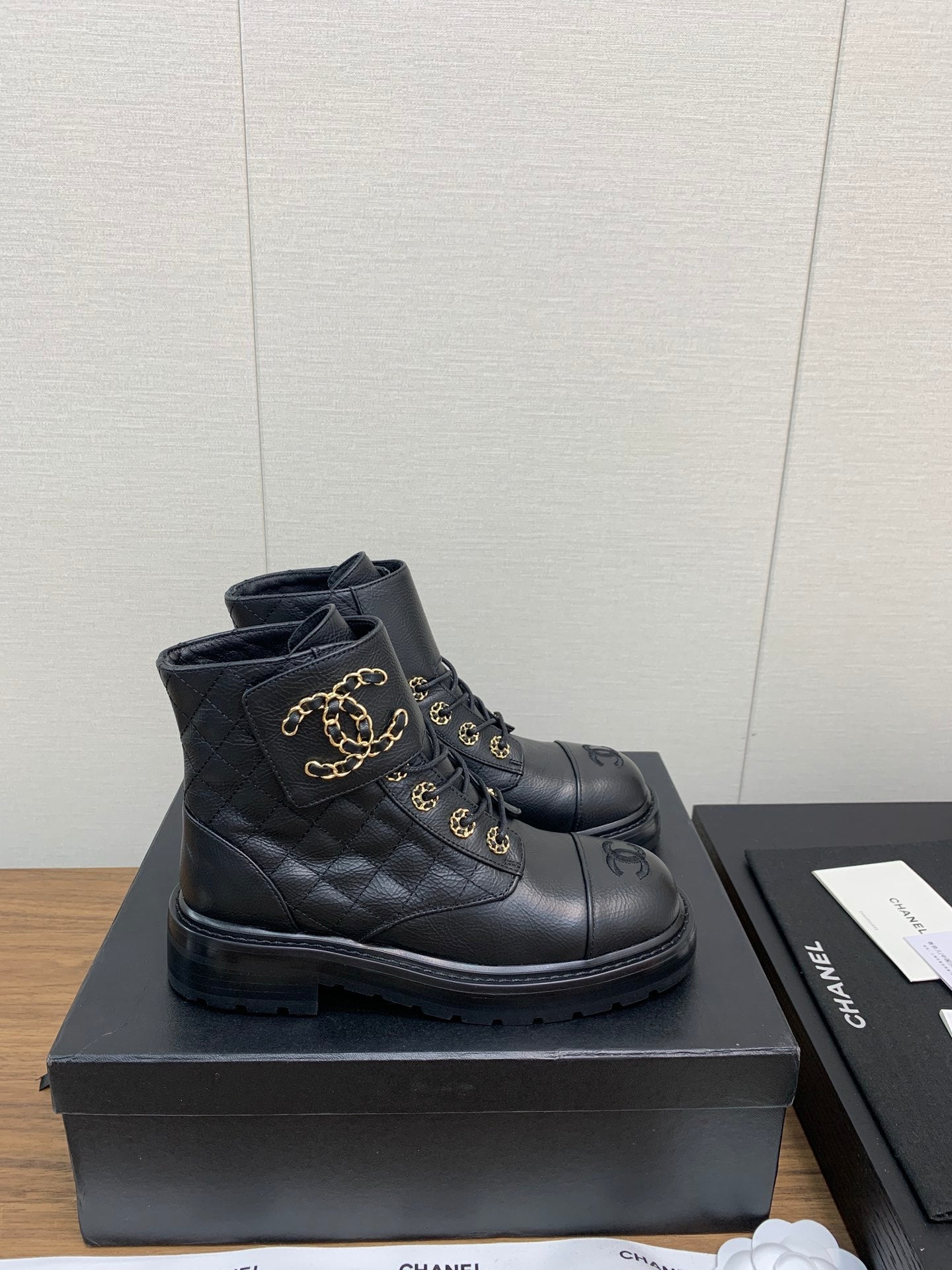 CC Ankle Boots Black Cowhide