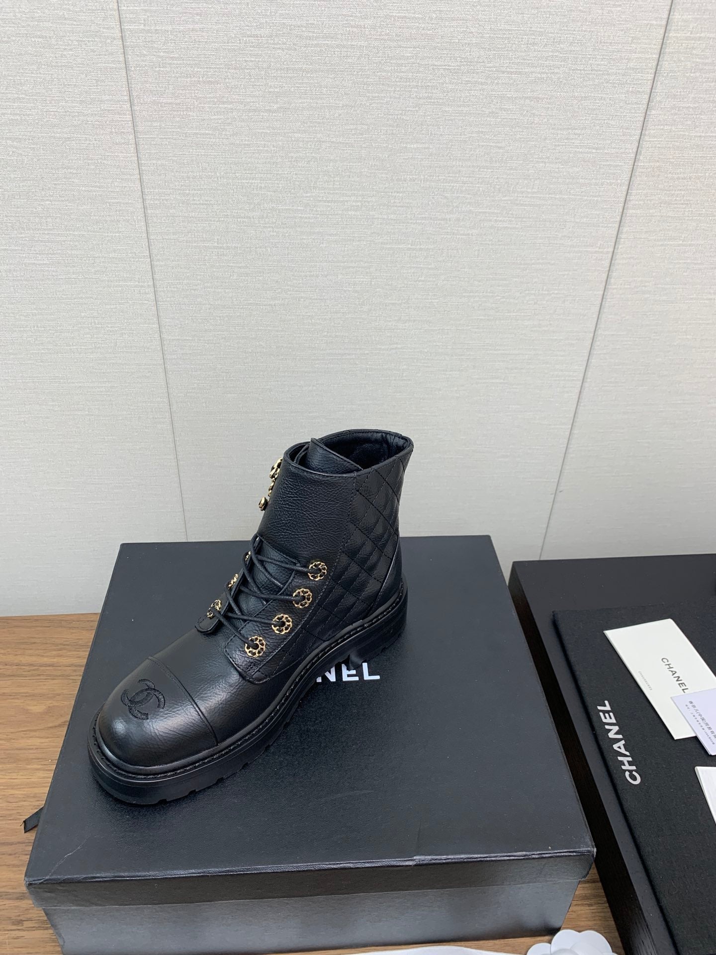 CC Ankle Boots Black Cowhide