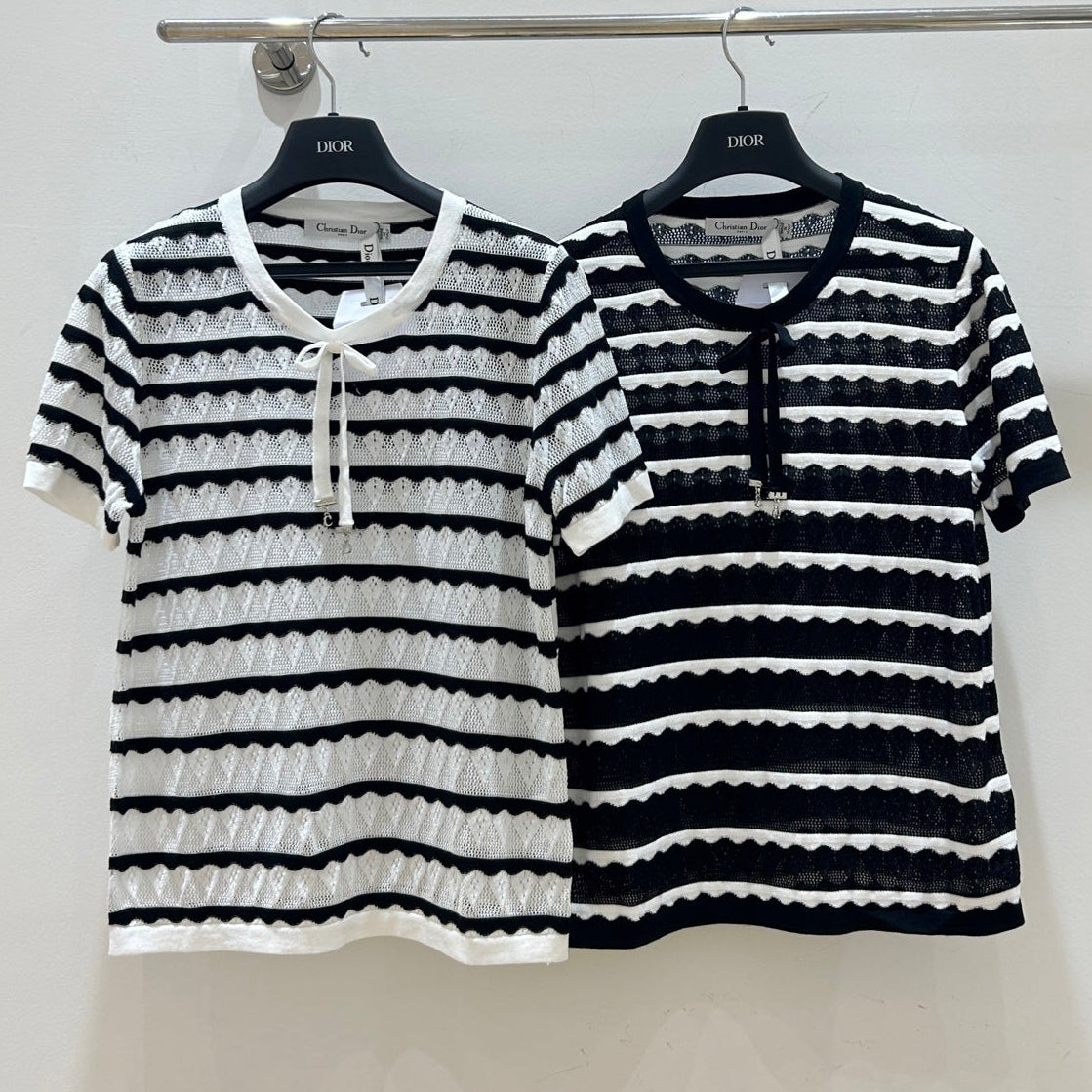 Dior 2026 Short-Sleeved Shirts Bow Detail Tencel 479348