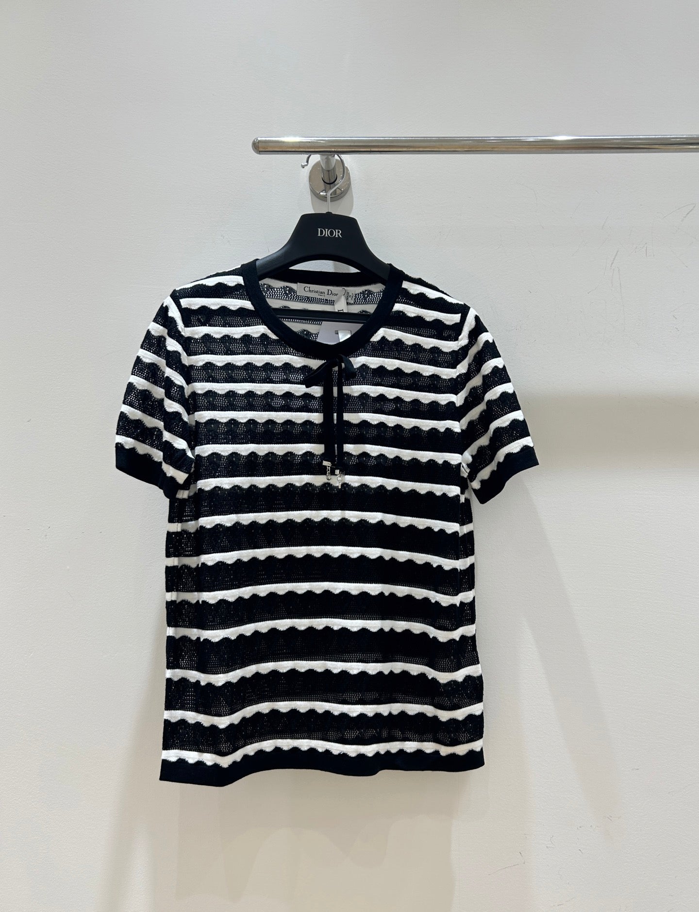 Dior 2026 Short-Sleeved Shirts Bow Detail Tencel 479348