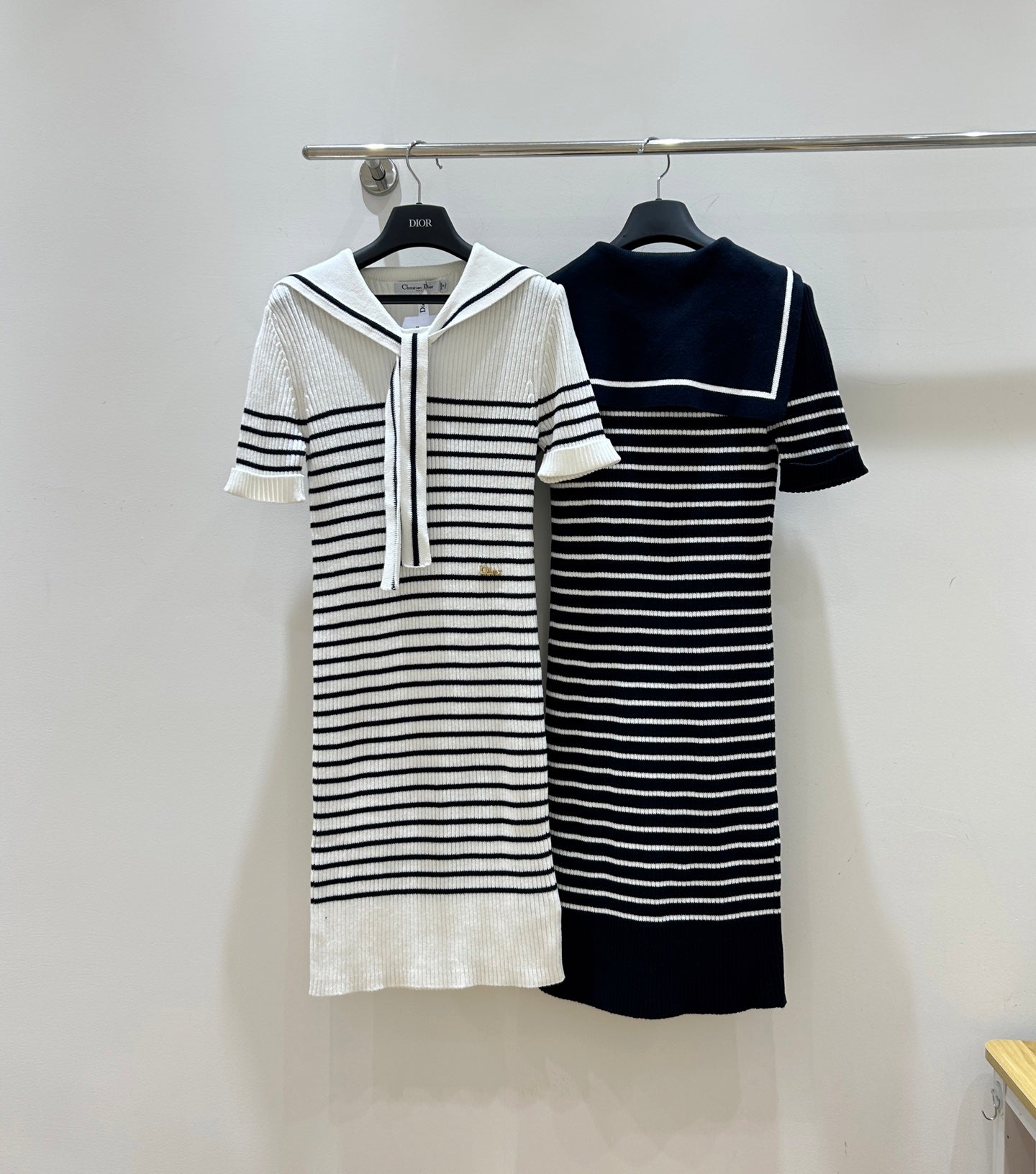 Dior 2026 Stripes Knit Dress Cotton 479365