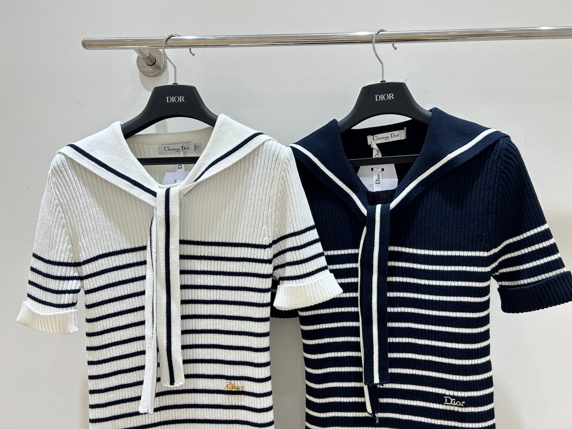 Dior 2026 Stripes Knit Dress Cotton 479365