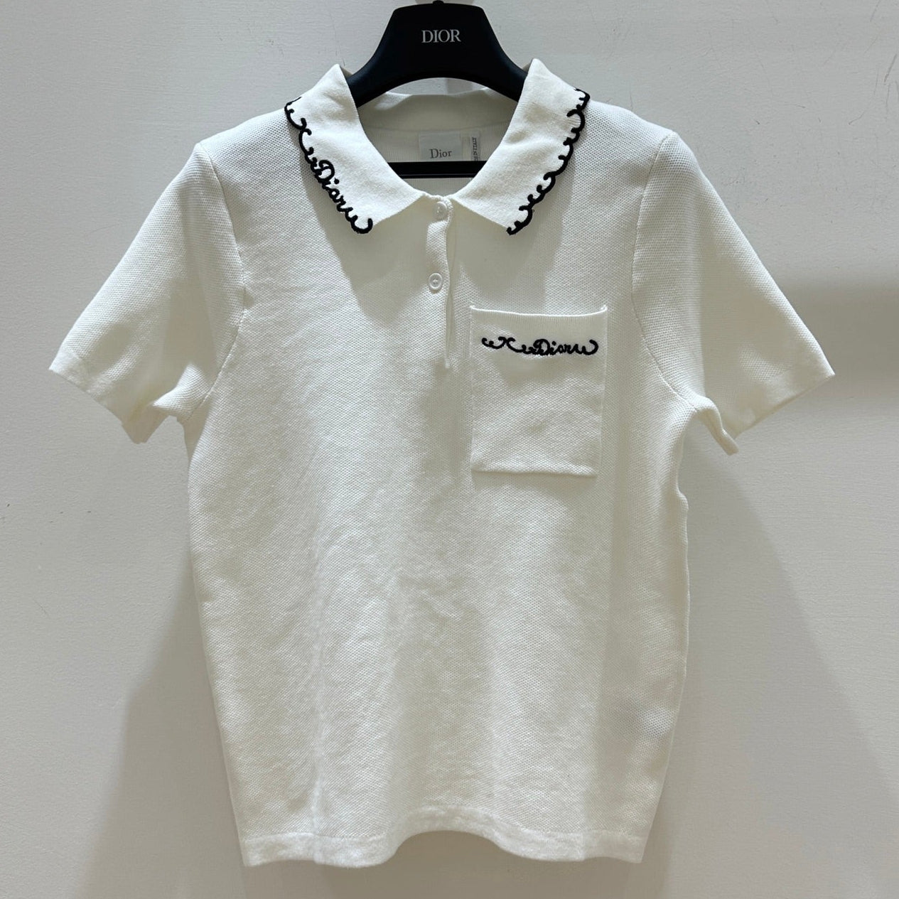 Dior 2026 Short-Sleeved Tops Polo White Cotton 489142