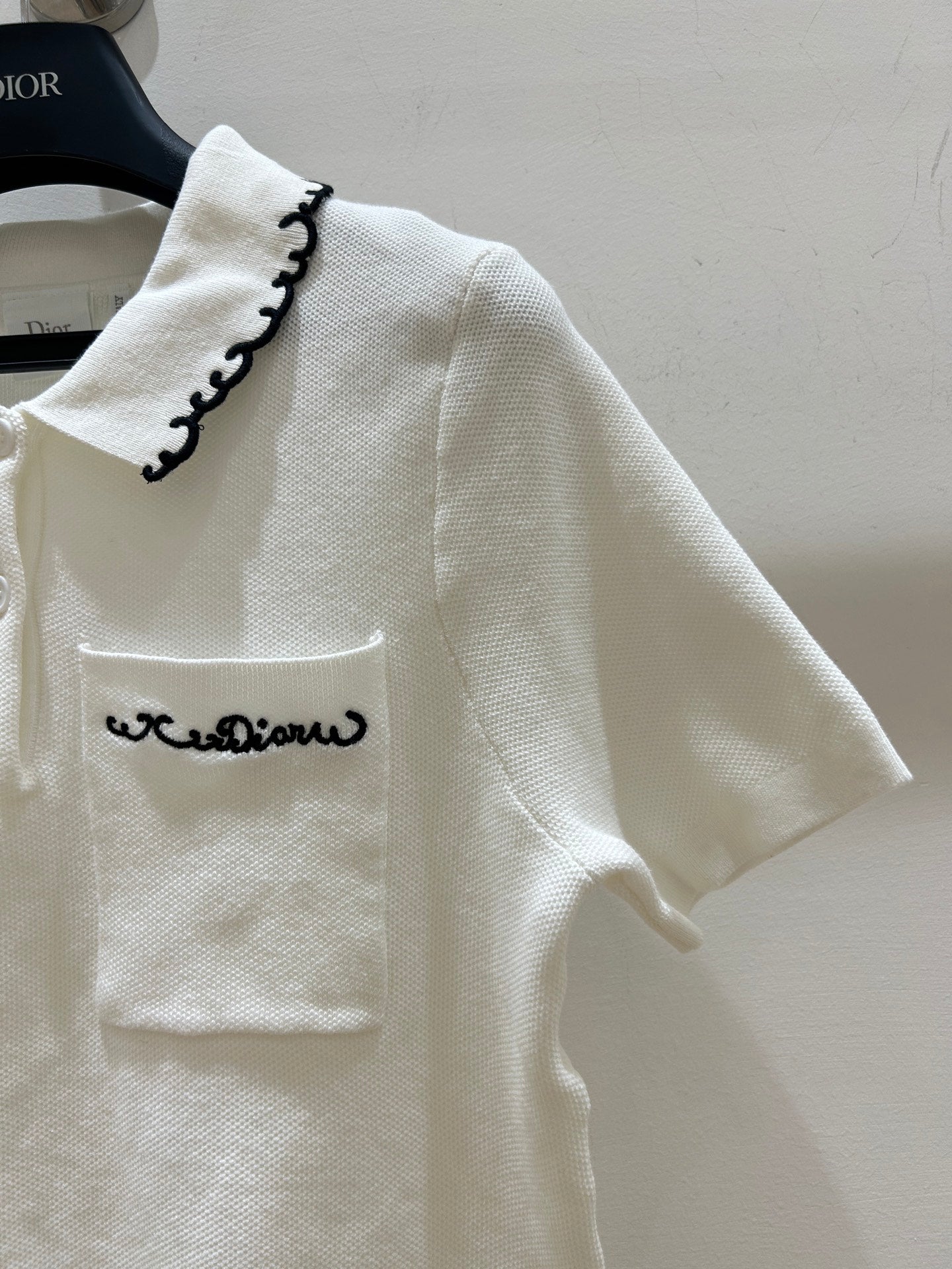 Dior 2026 Short-Sleeved Tops Polo White Cotton 489142