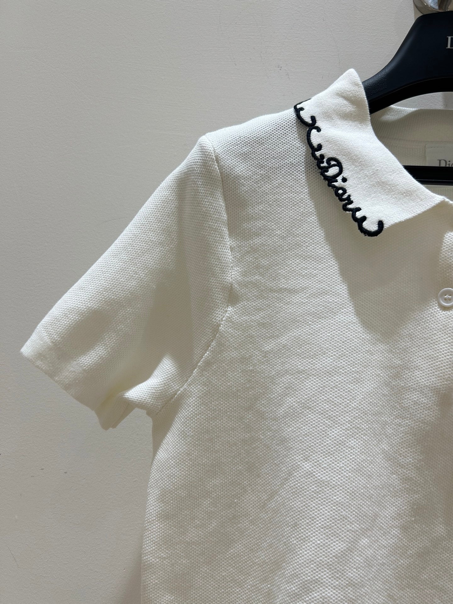 Dior 2026 Short-Sleeved Tops Polo White Cotton 489142