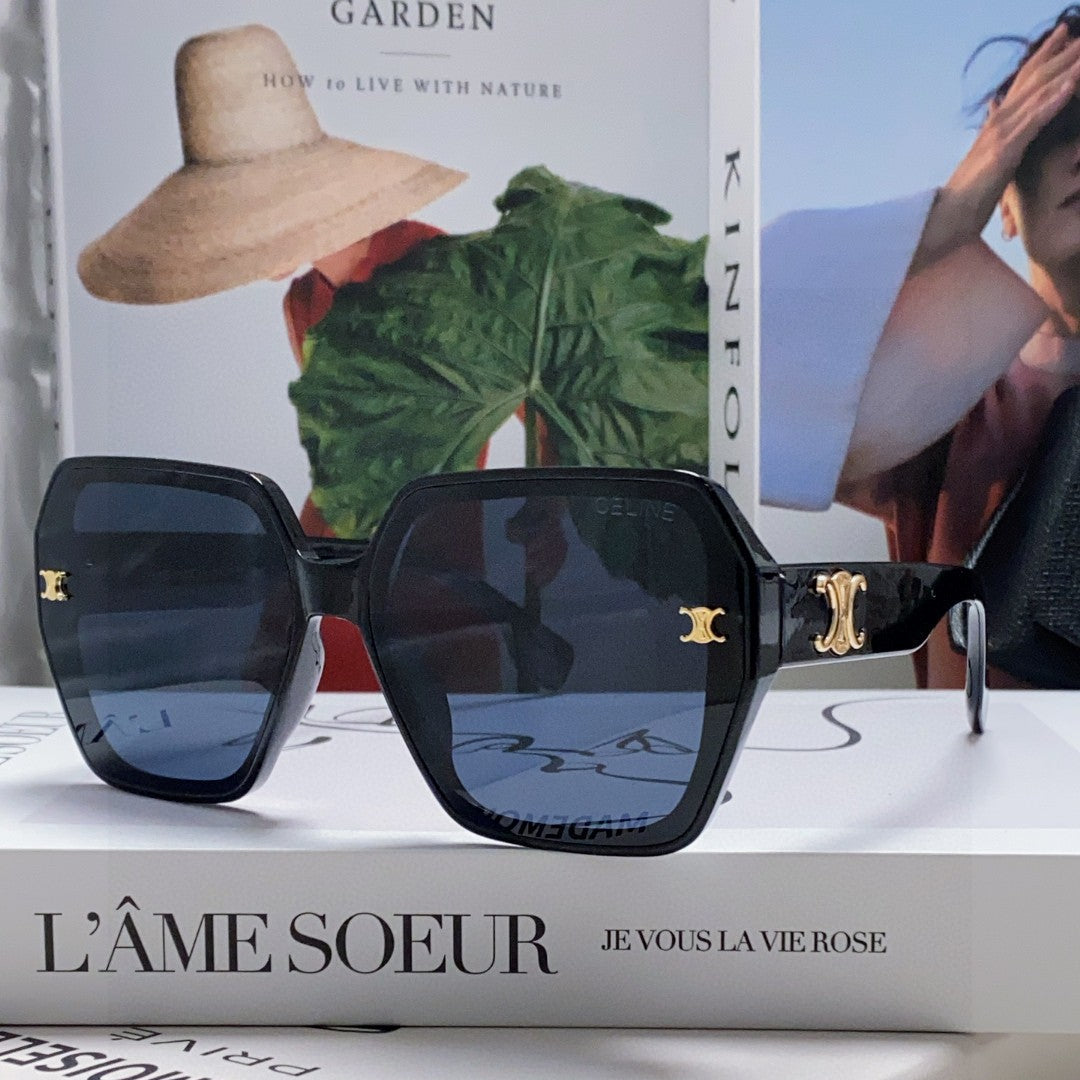 TRIOMPHE SUNGLASSES 552772 IN BLACK ACETATE
