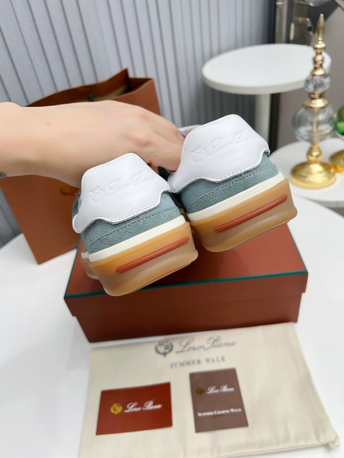 LP TENNIS WALK SNEAKERS STONE SUEDE