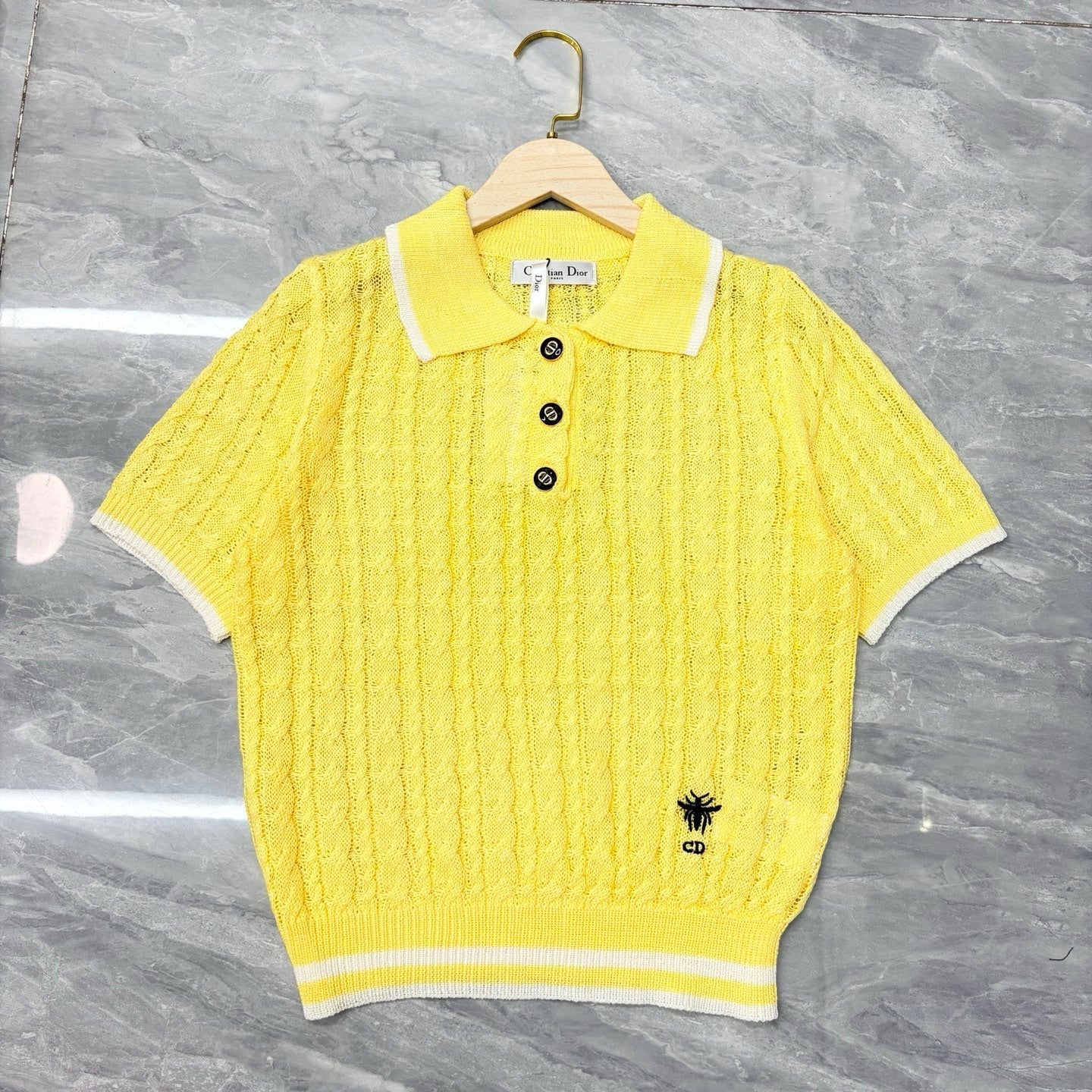 Dior 2026 Polo Collar Short-sleeved Shirt Cotton 341363