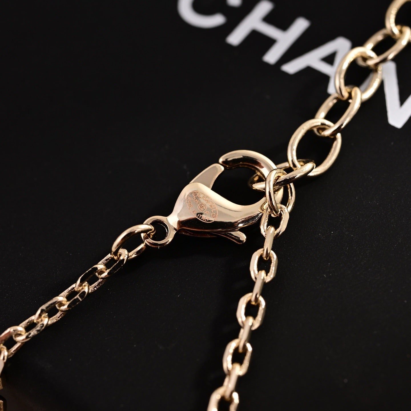 CC Transparent Bow Light Gold Necklaces