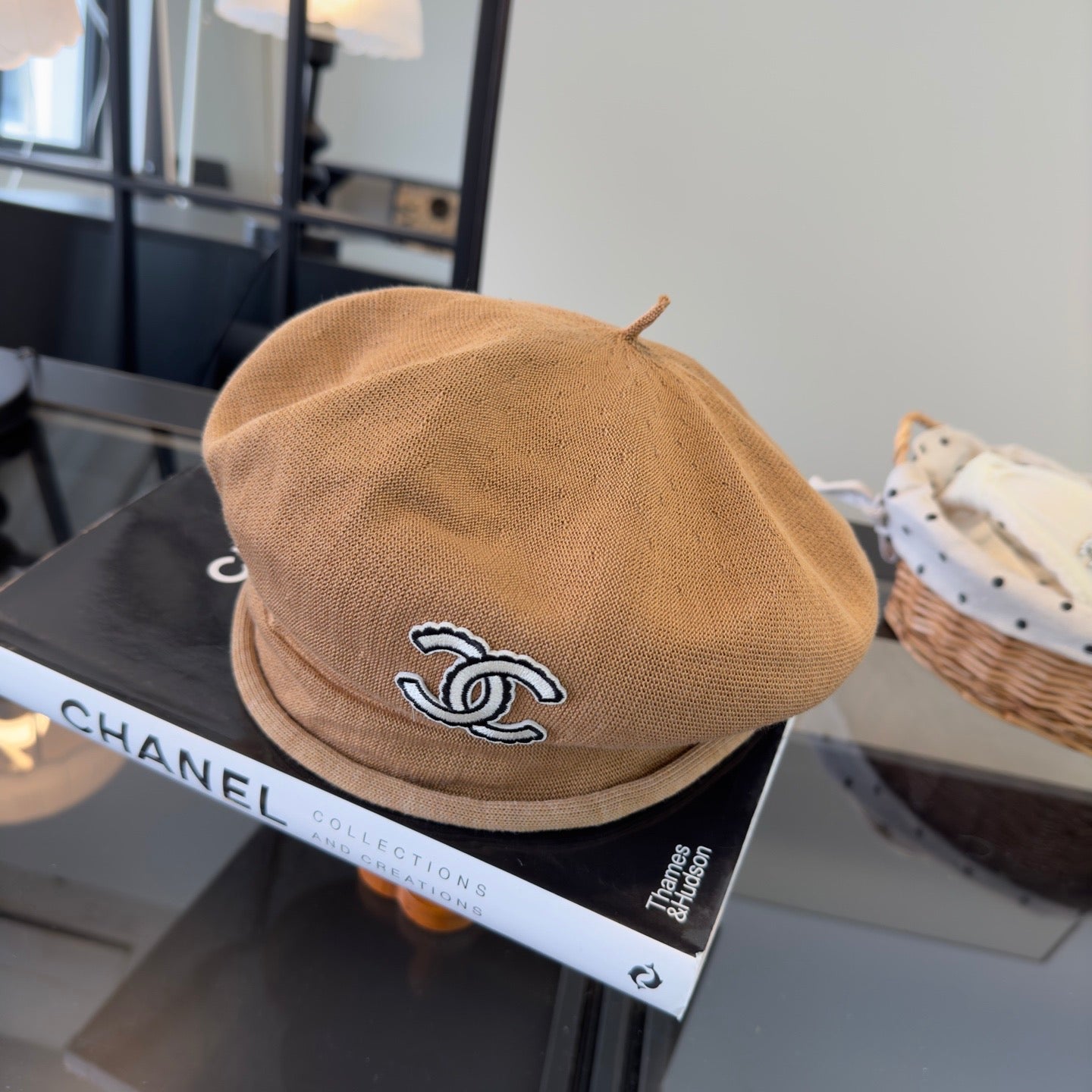 Chanel Beret Brown Cotton 262180