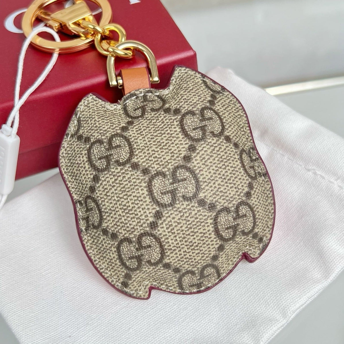 Gucci  Etoupe Red Blue Owl Bag Charm
