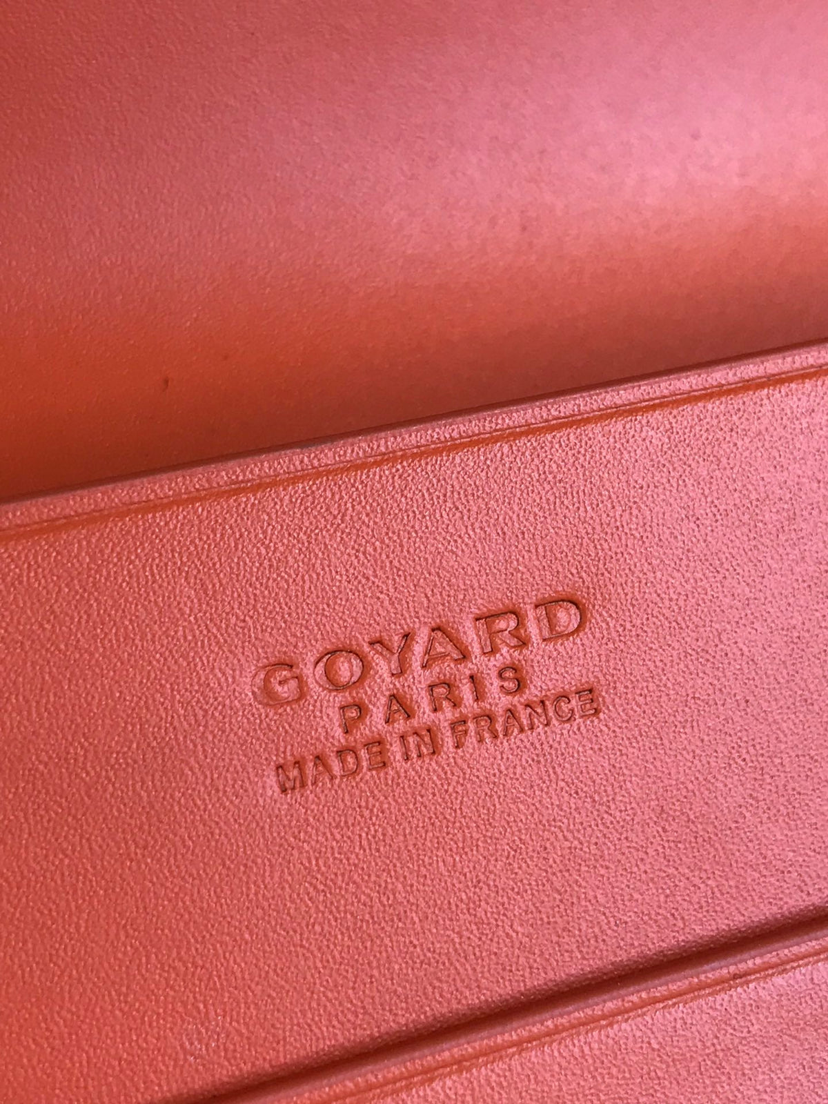 RICHELIEU WALLET 19 IN ORANGE GOYARDINE CANVAS