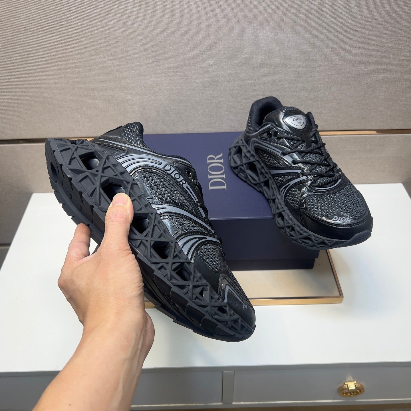 CD 25 B35 Sneaker Black Mesh Rubber 649670