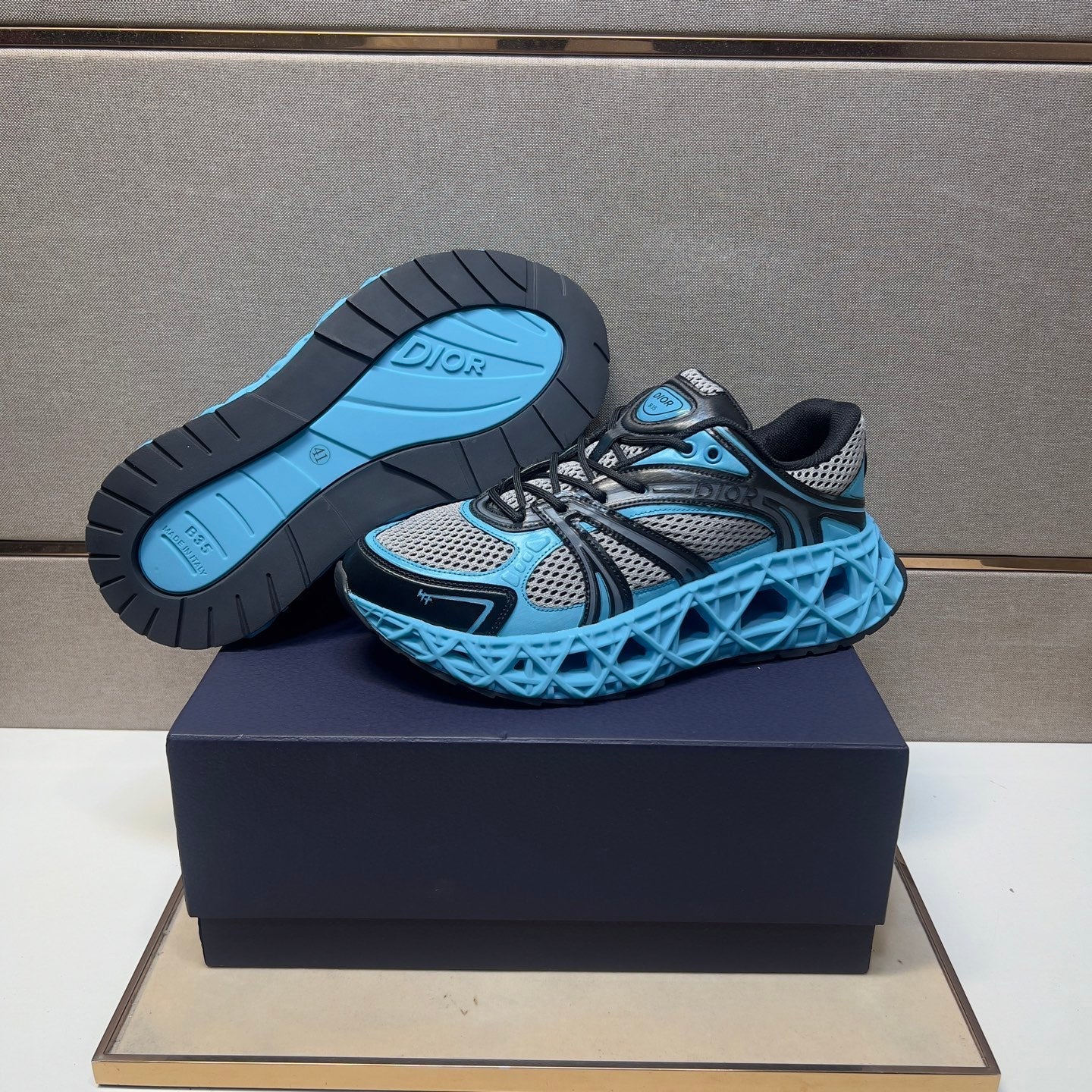 CD 25 B35 Sneaker Blue Grey Mesh Rubber 649672