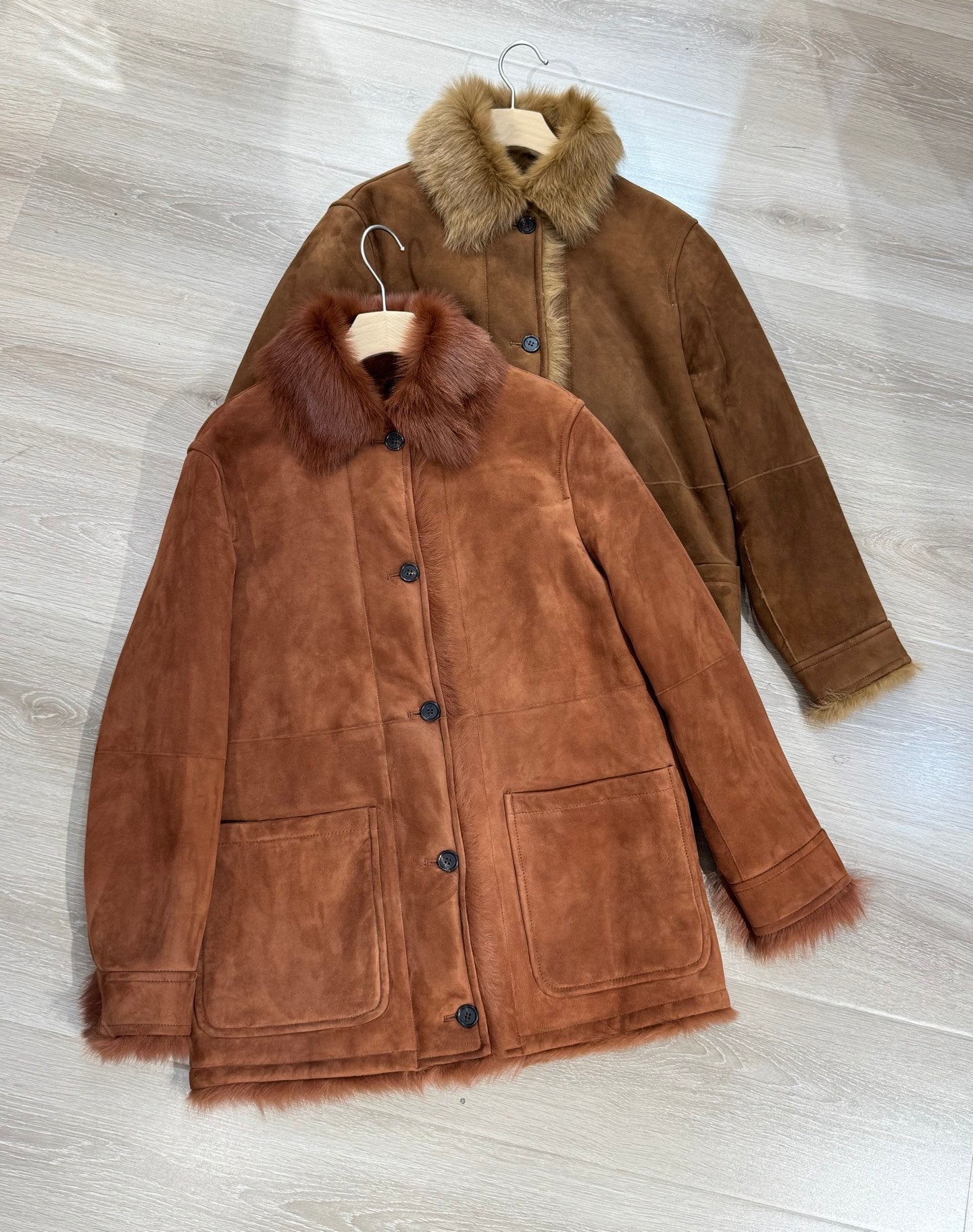 LP 25 Shearling Tuscan-Style Oversized Jacket Suede Fur 314290