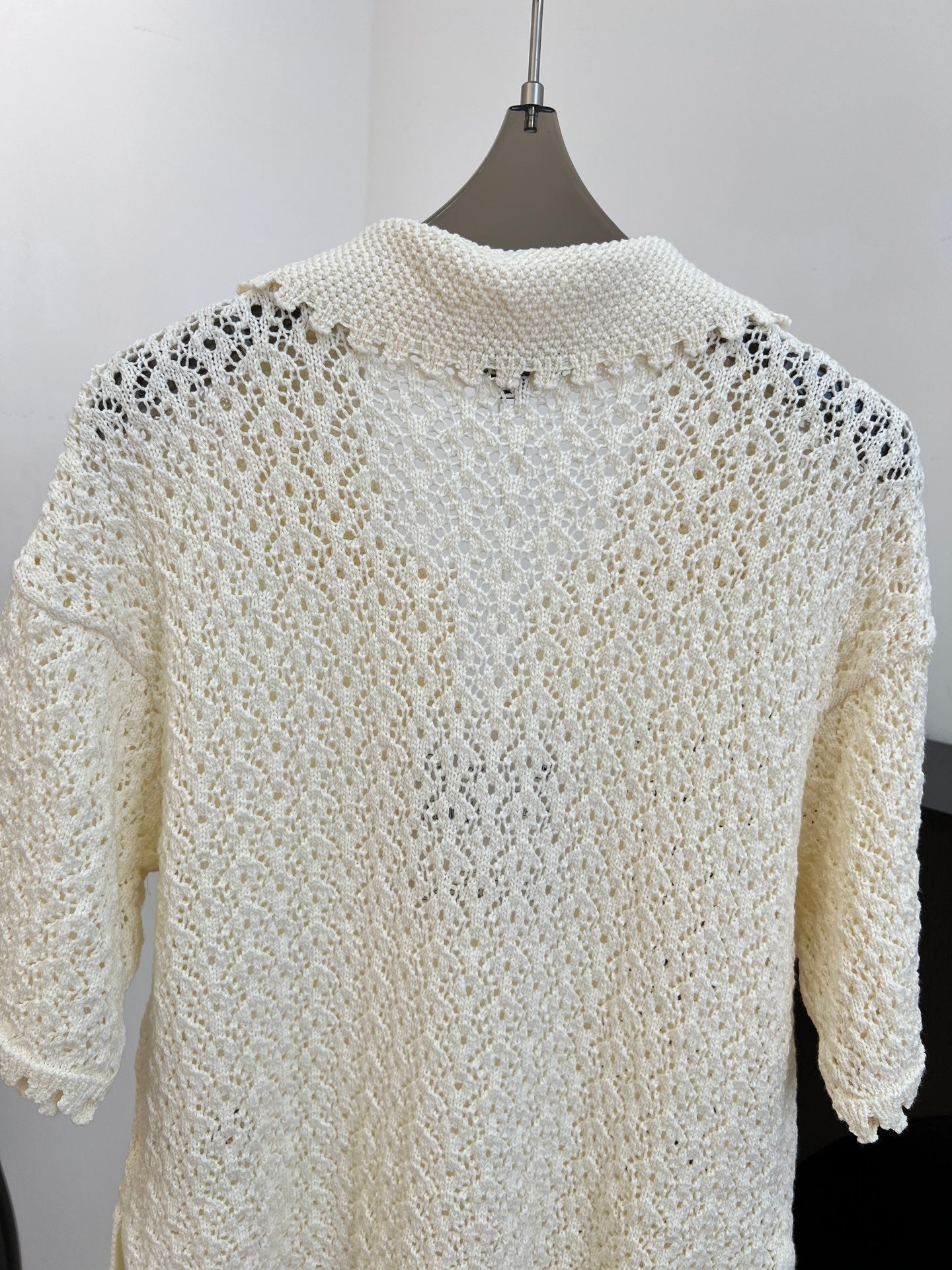 Chanel 2026 Knit Sweater Cream Cotton 637494
