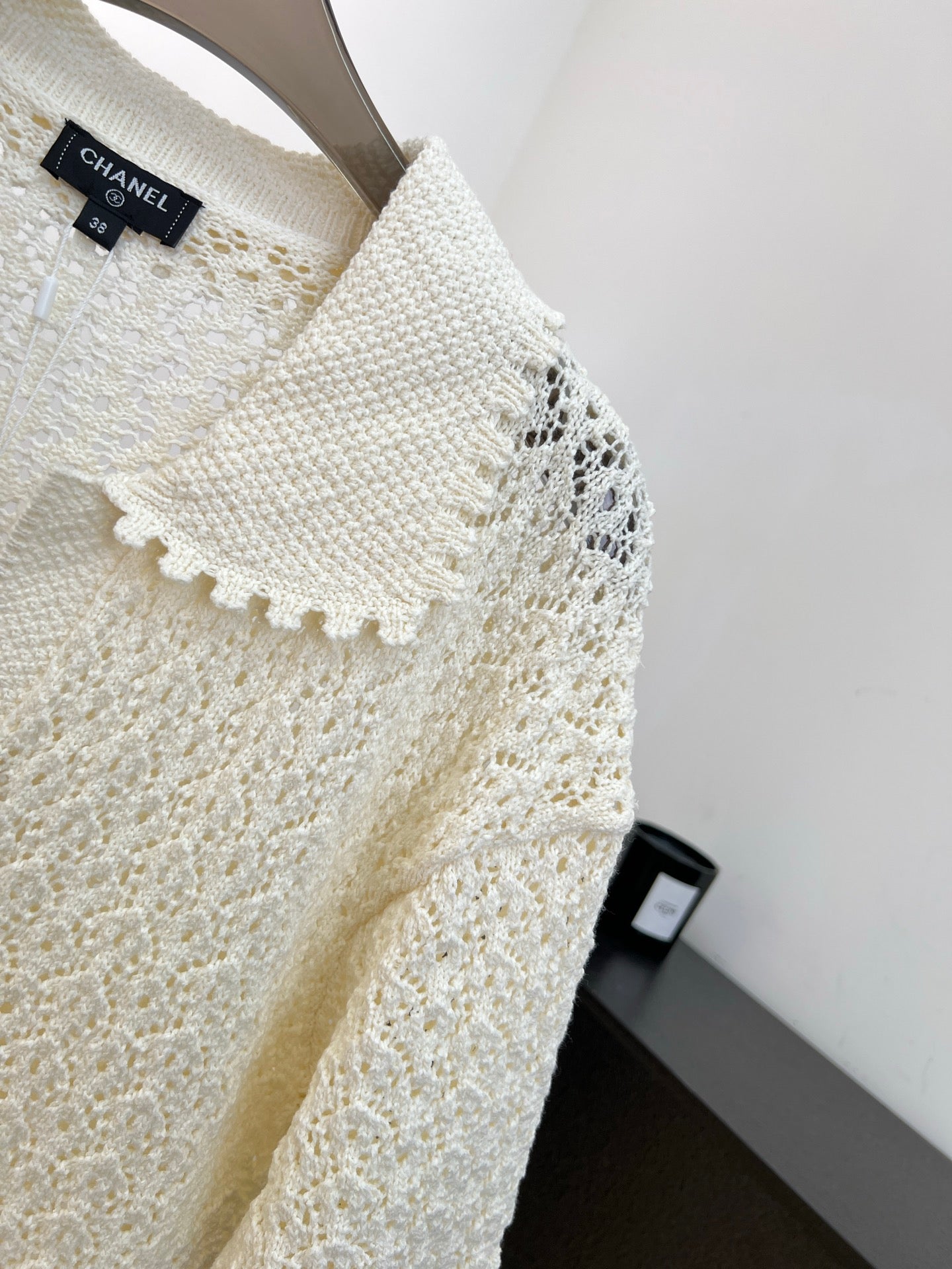 Chanel 2026 Knit Sweater Cream Cotton 637494