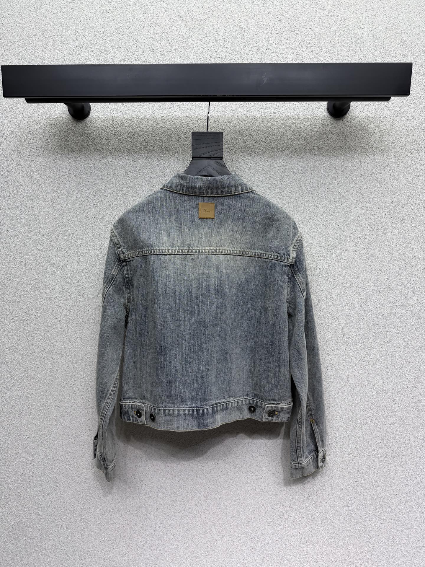Dior 2026 Embroidered Logo Denim Jacket Blue Cotton 151208