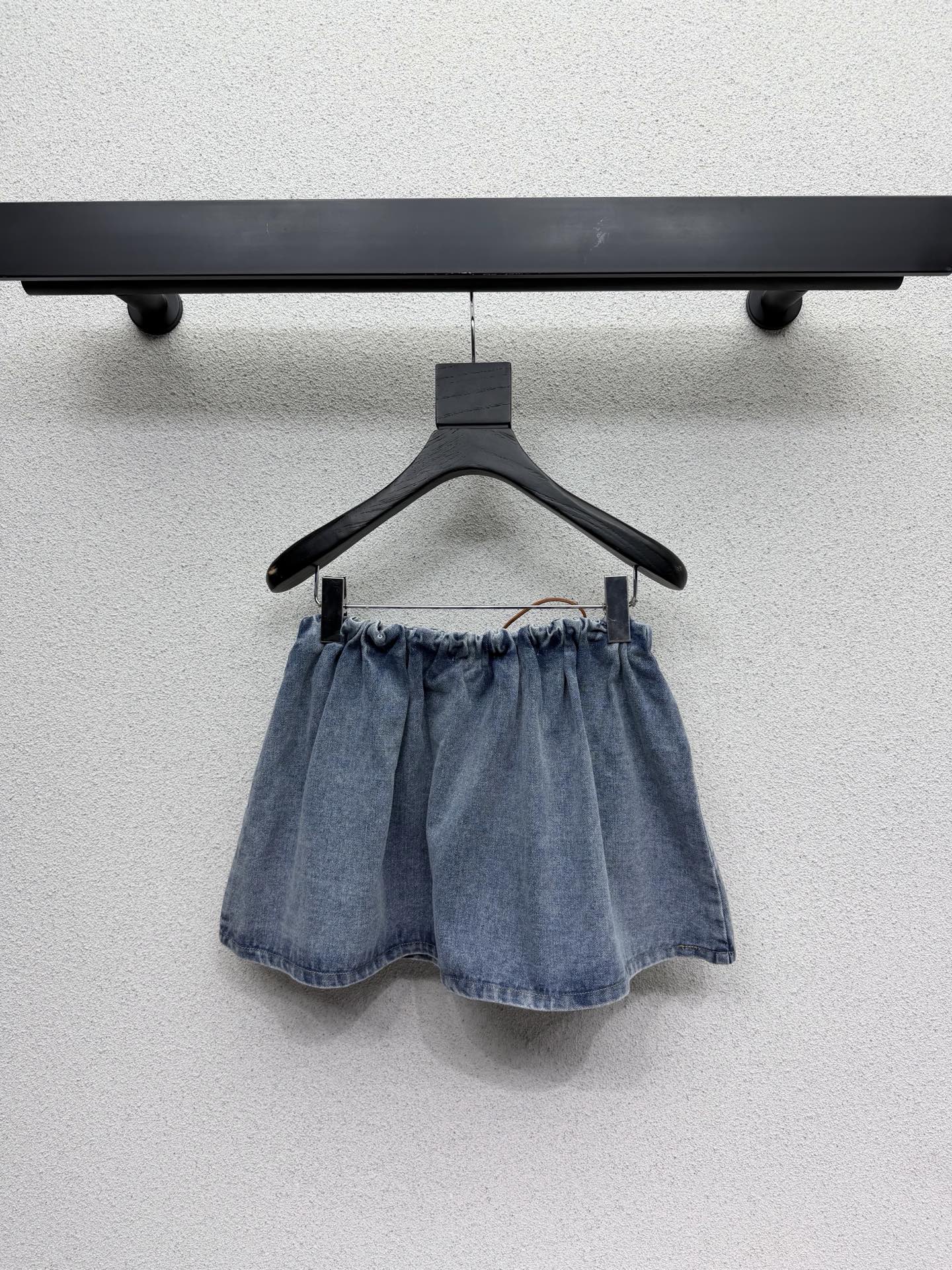 Miumiu 2026 Denim Midi Skirt Blue Cotton 384244
