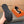 GG Men's Slip on Black Brown Cowhide Canvas 530402