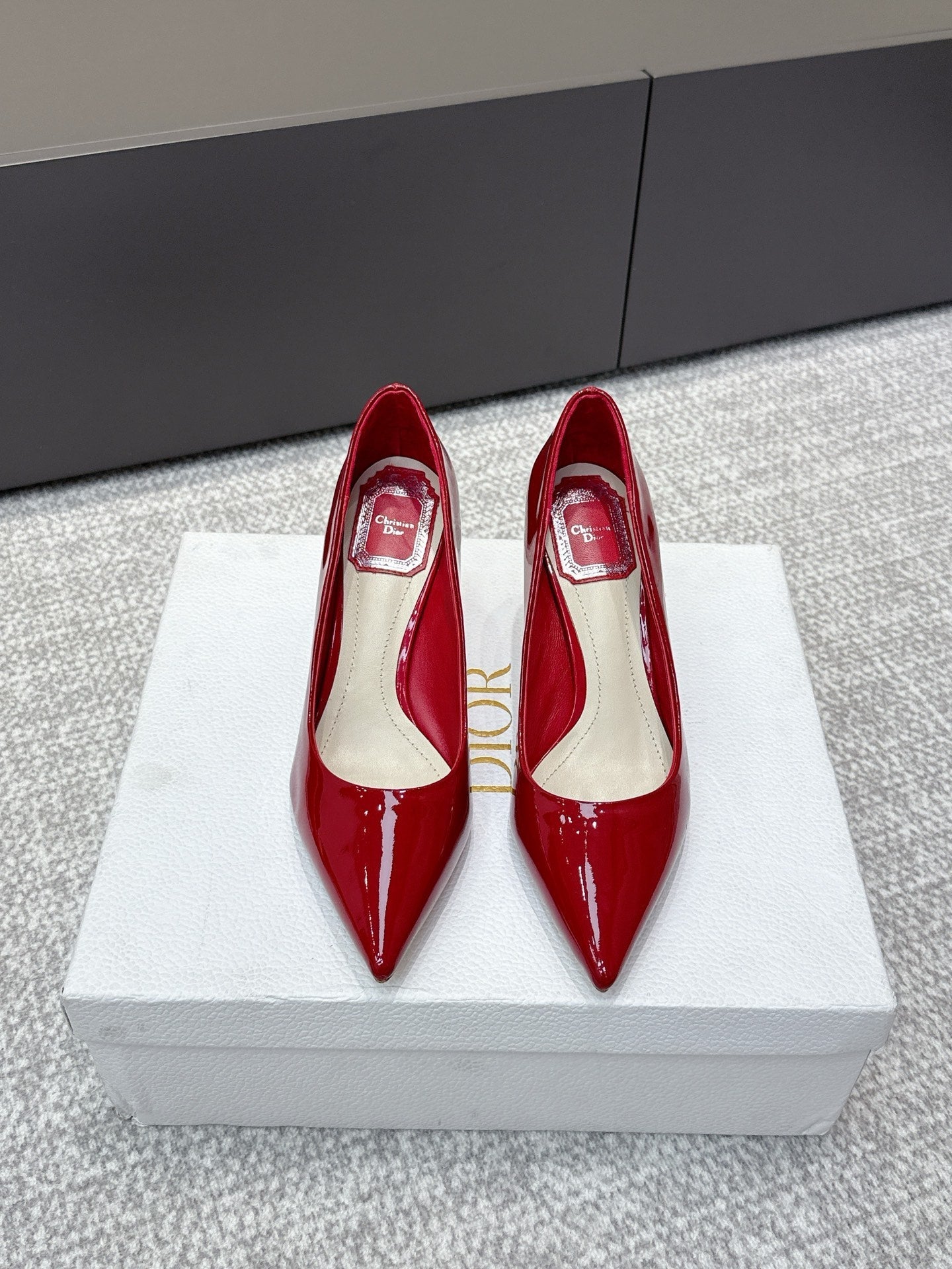 CD 26s High Heels Pump 85 Red Patent Leather 661474