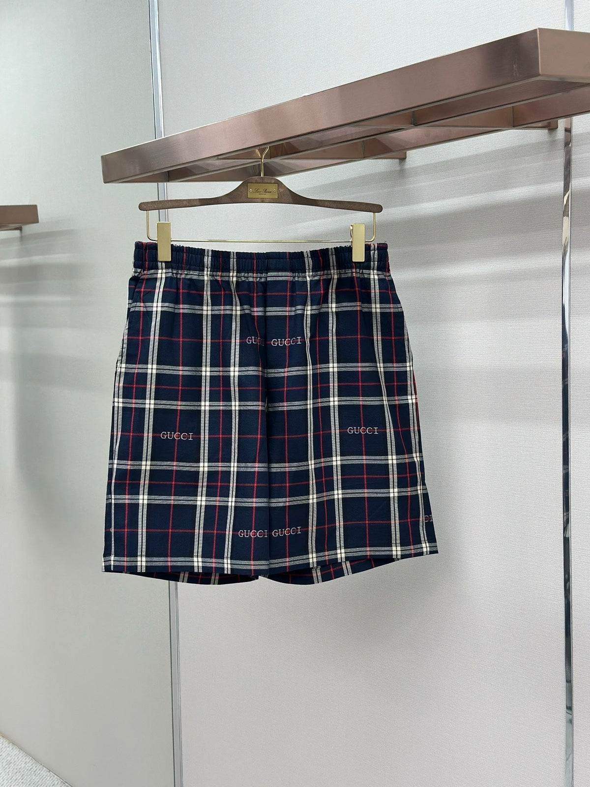 GC 2026 Men's Striped Shorts Navy Blue Red Cotton 699258