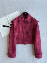 CC 25 Double Pocket Jacket Pink Cotton Polyamide 219067