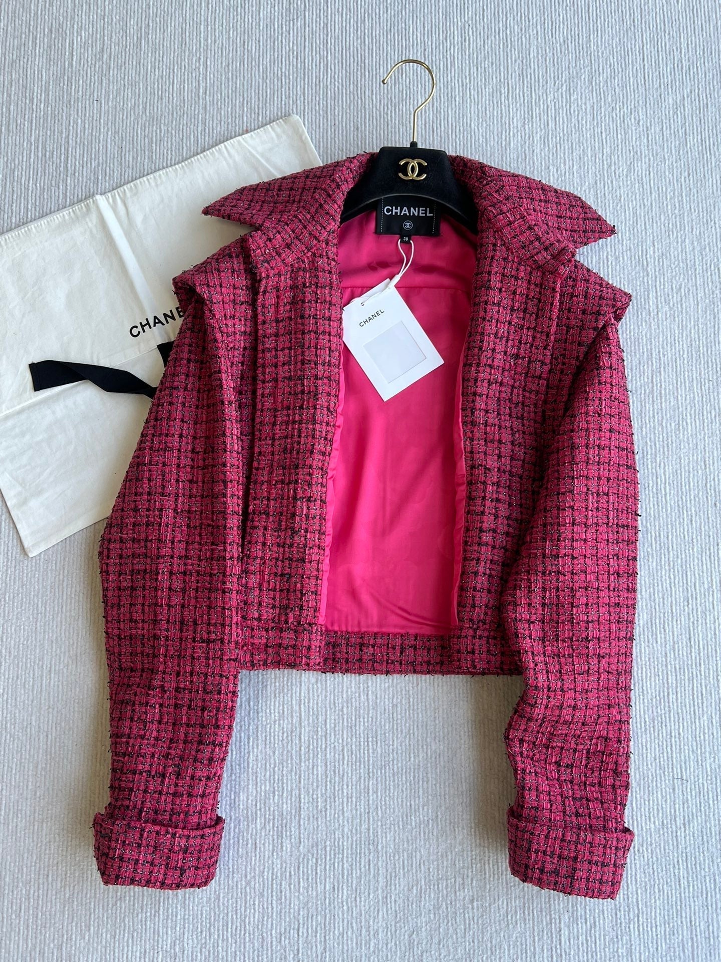 CC 25 Double Pocket Jacket Pink Cotton Polyamide 219067