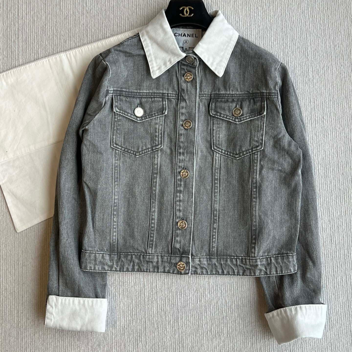 CC 25 Denim Jacket Smoky Gray Cotton 237733