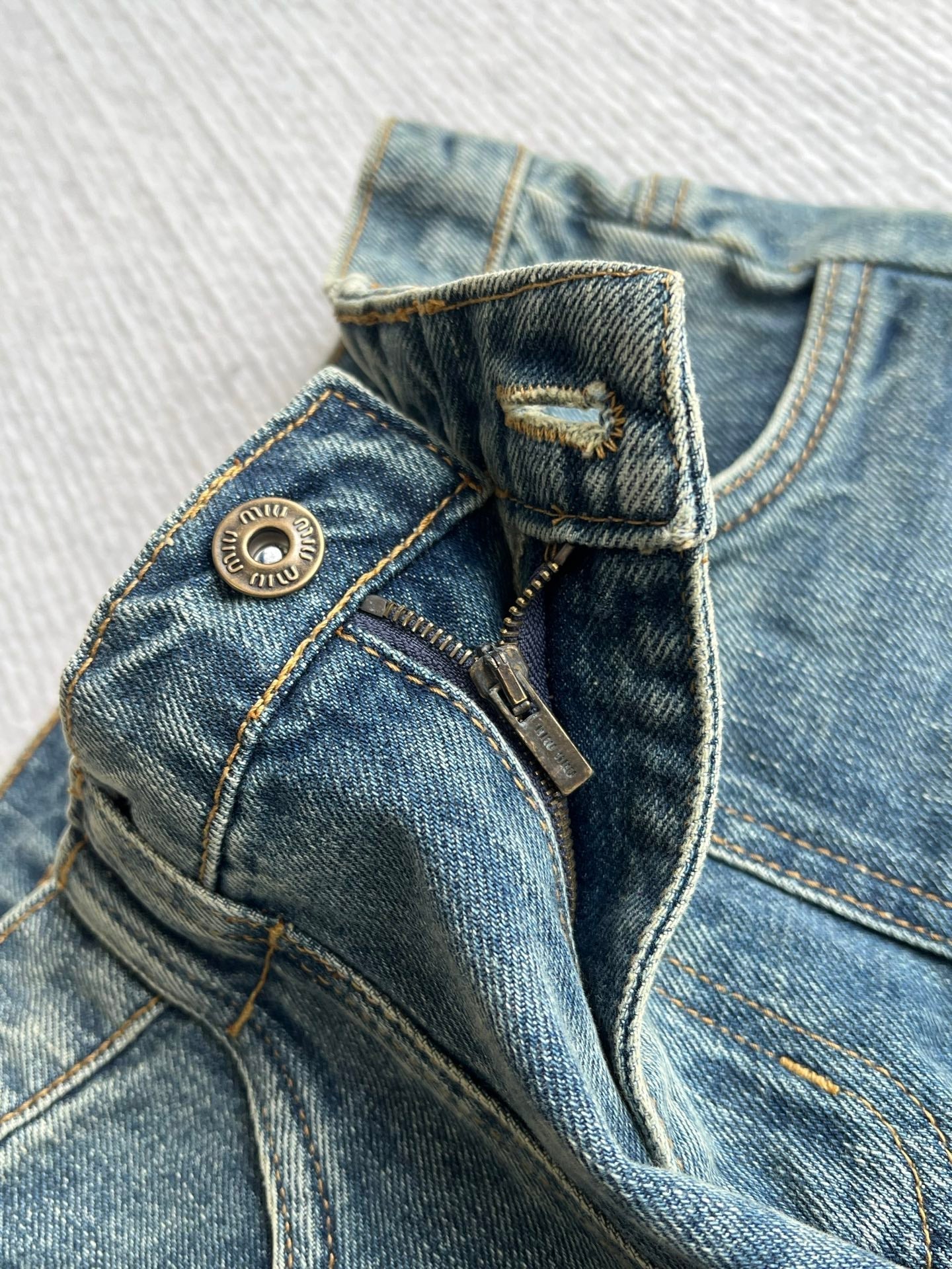 Miumiu 2026 Denim Short Blue Cotton 356321