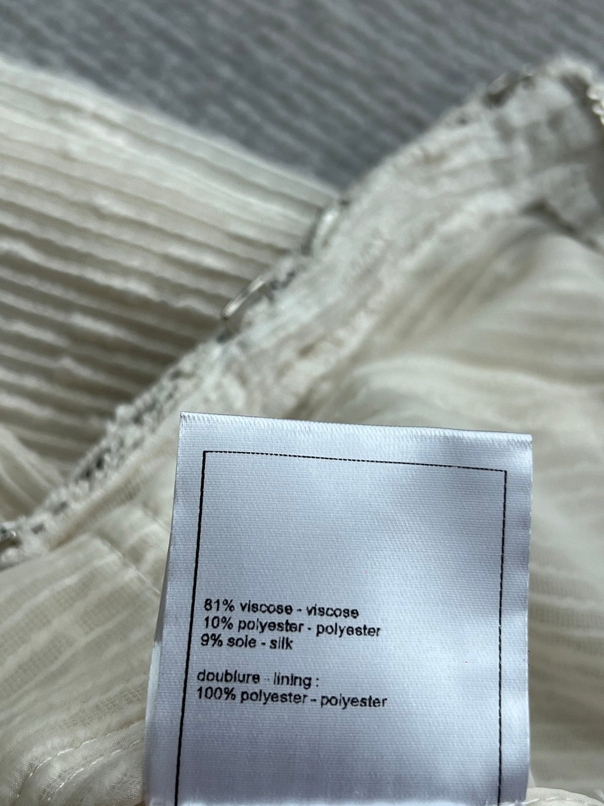 Chanel 2026 Off-White Jacket And Skirt Set Fabric