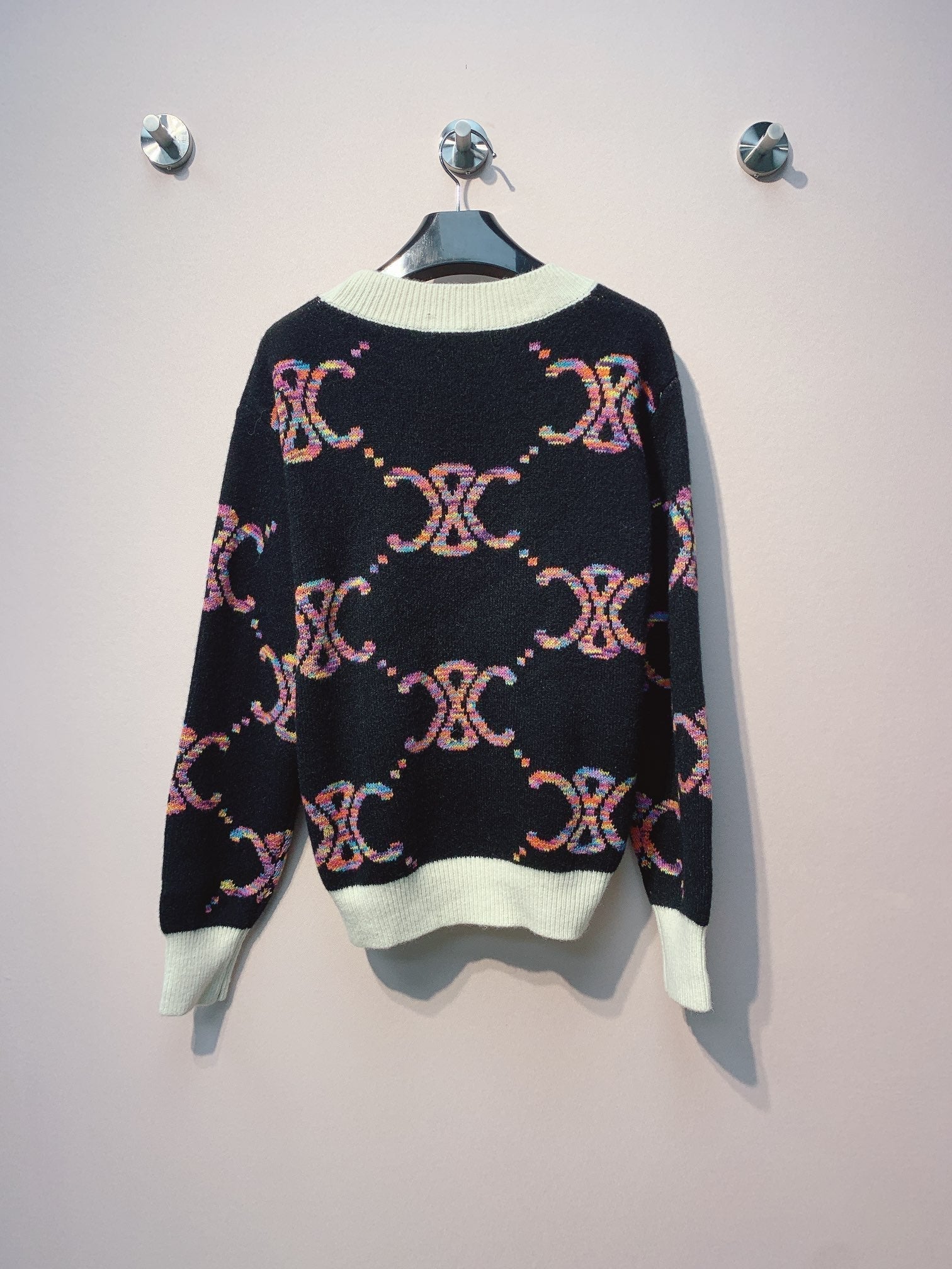 Celine 25 Cardigan Multicolor Wool 301603