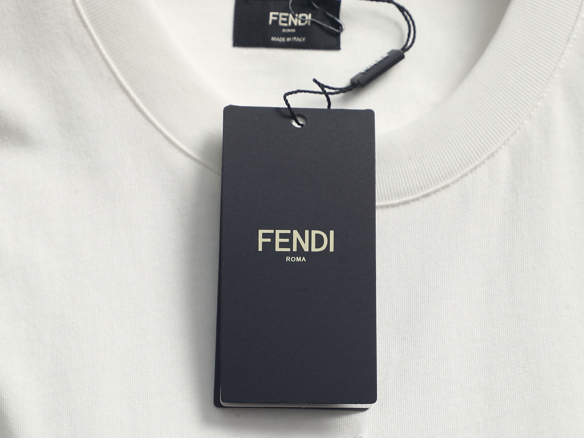 Fendi 2026 Logo Embroidered T-Shirt Cotton 829804