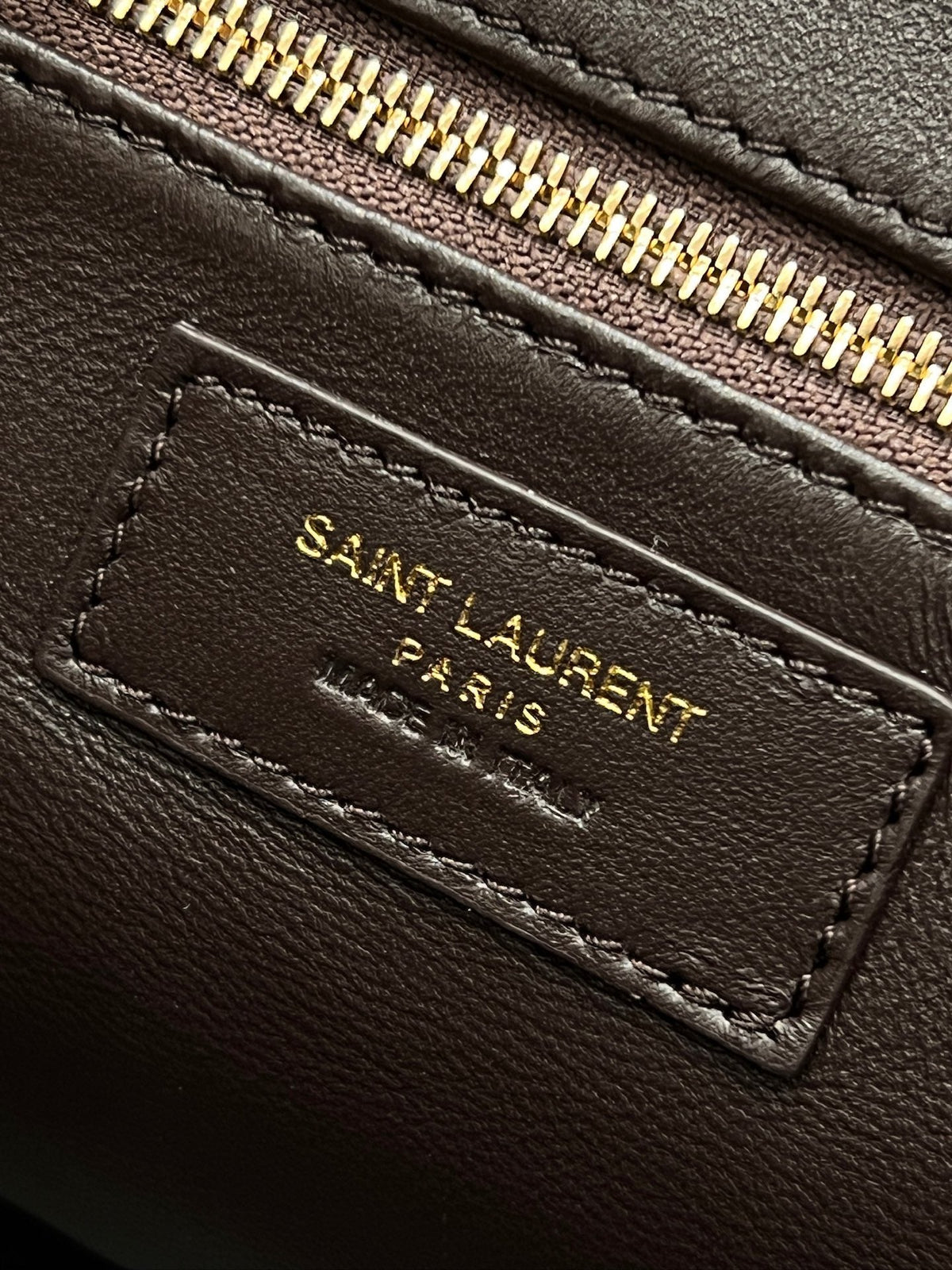 YSL 2026 Le 5 a 7 Baby Bea Bag 18cm Leopard Print Horsehair Leather