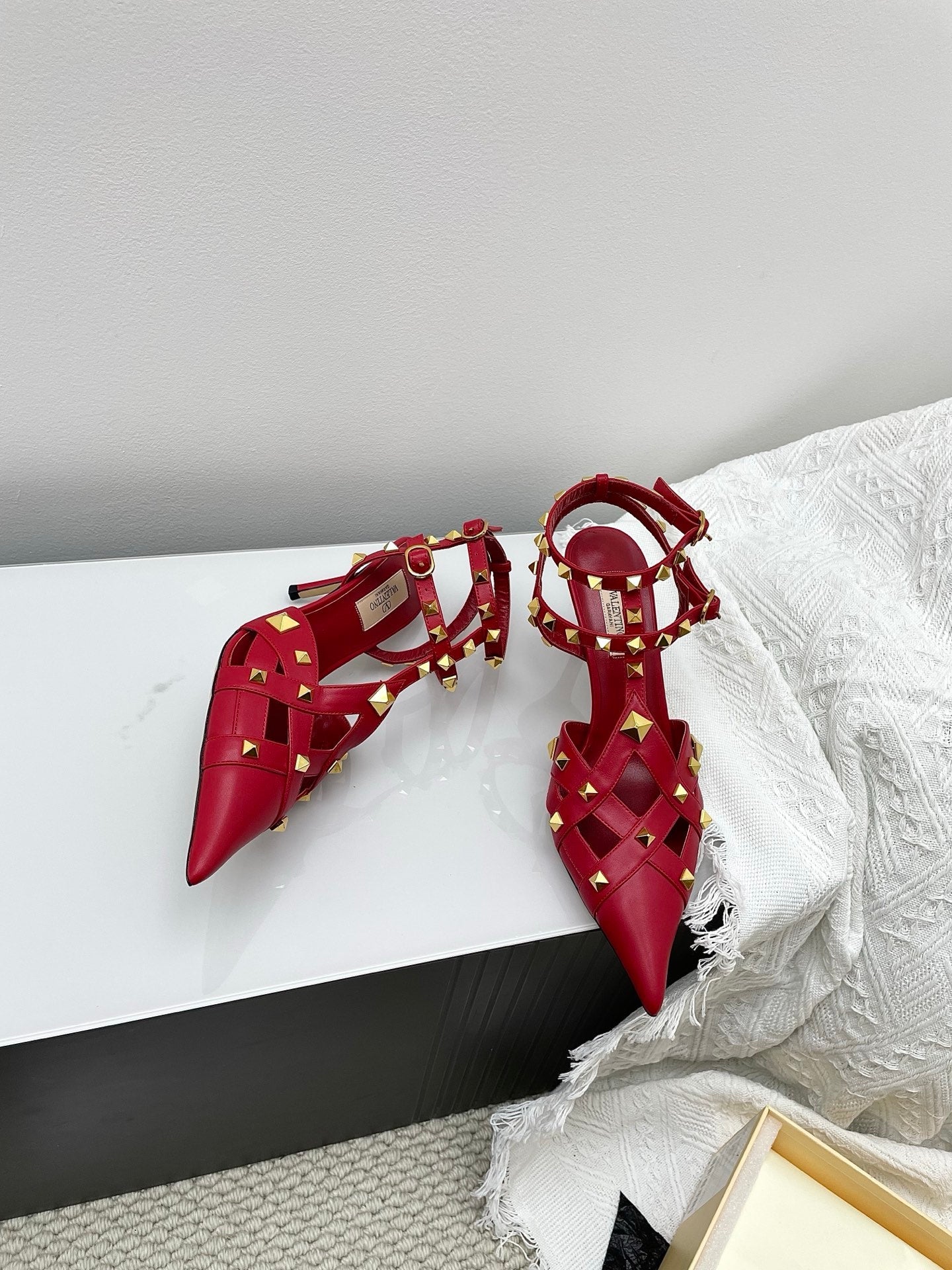 VT 26s Slingback 80 Dark Red Lambskin 611374