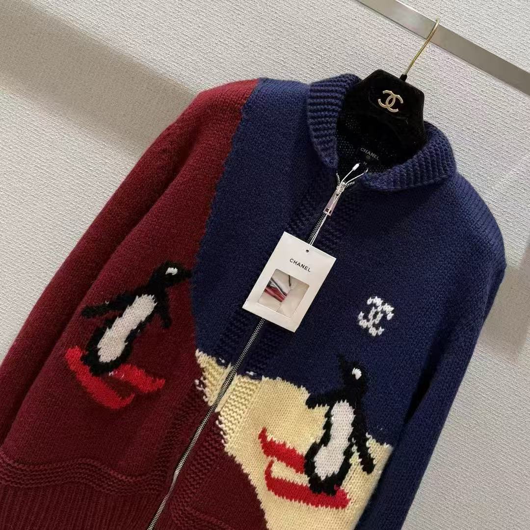 Chanel 2026 Cardigan Blue Mix Colors Cashmere