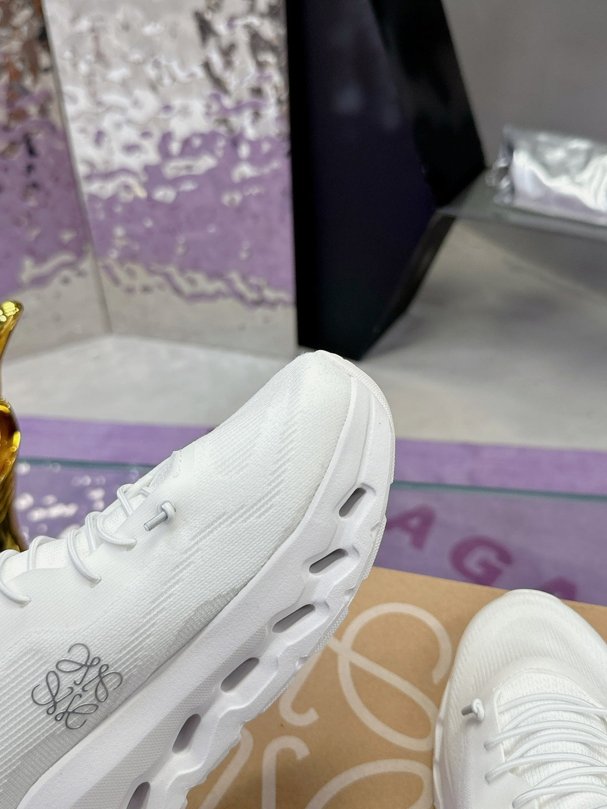 Loewe x On Cloudtilt Sneaker White Calfskin