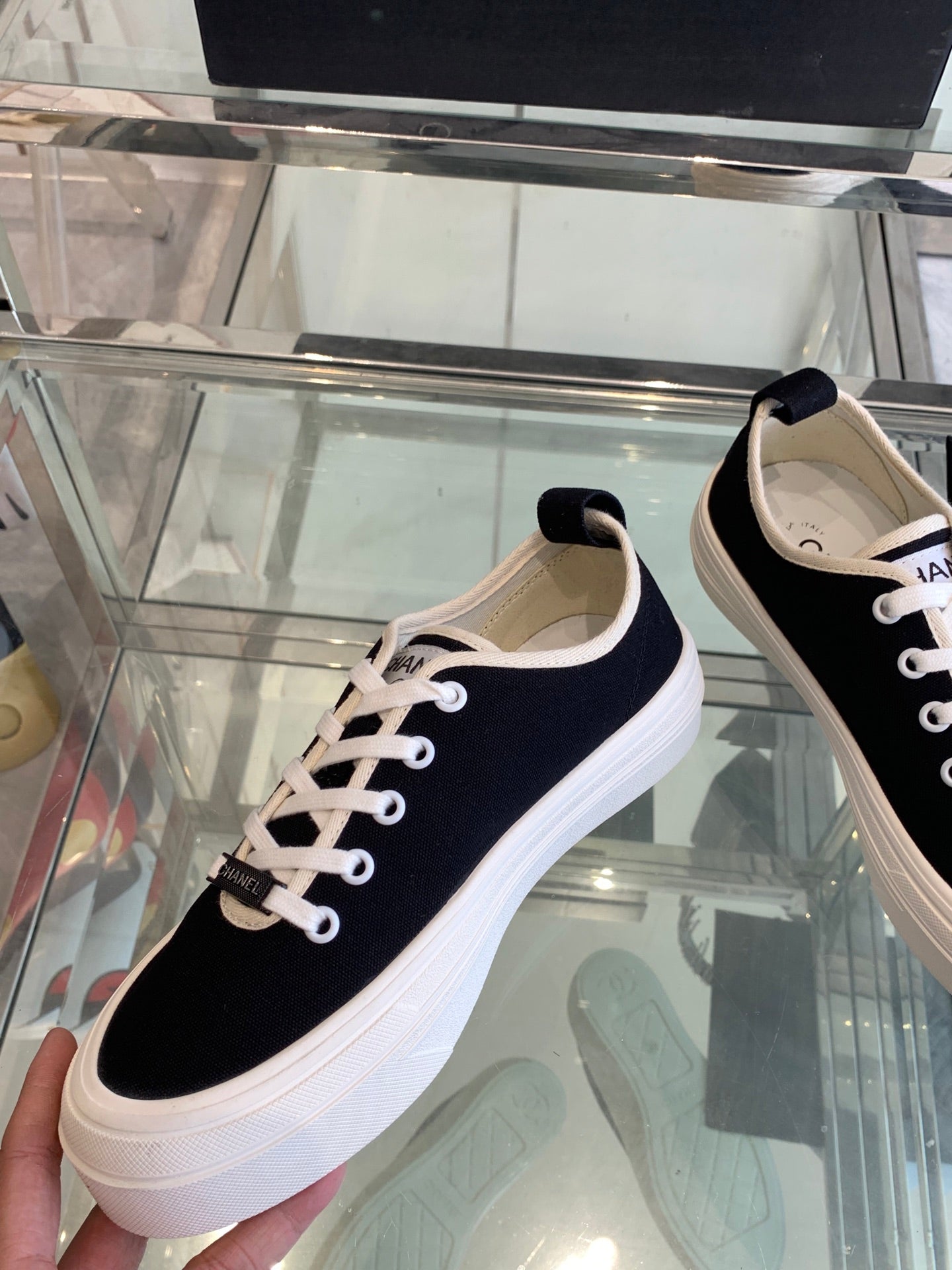 CC Sneaker Black Canvas  203261