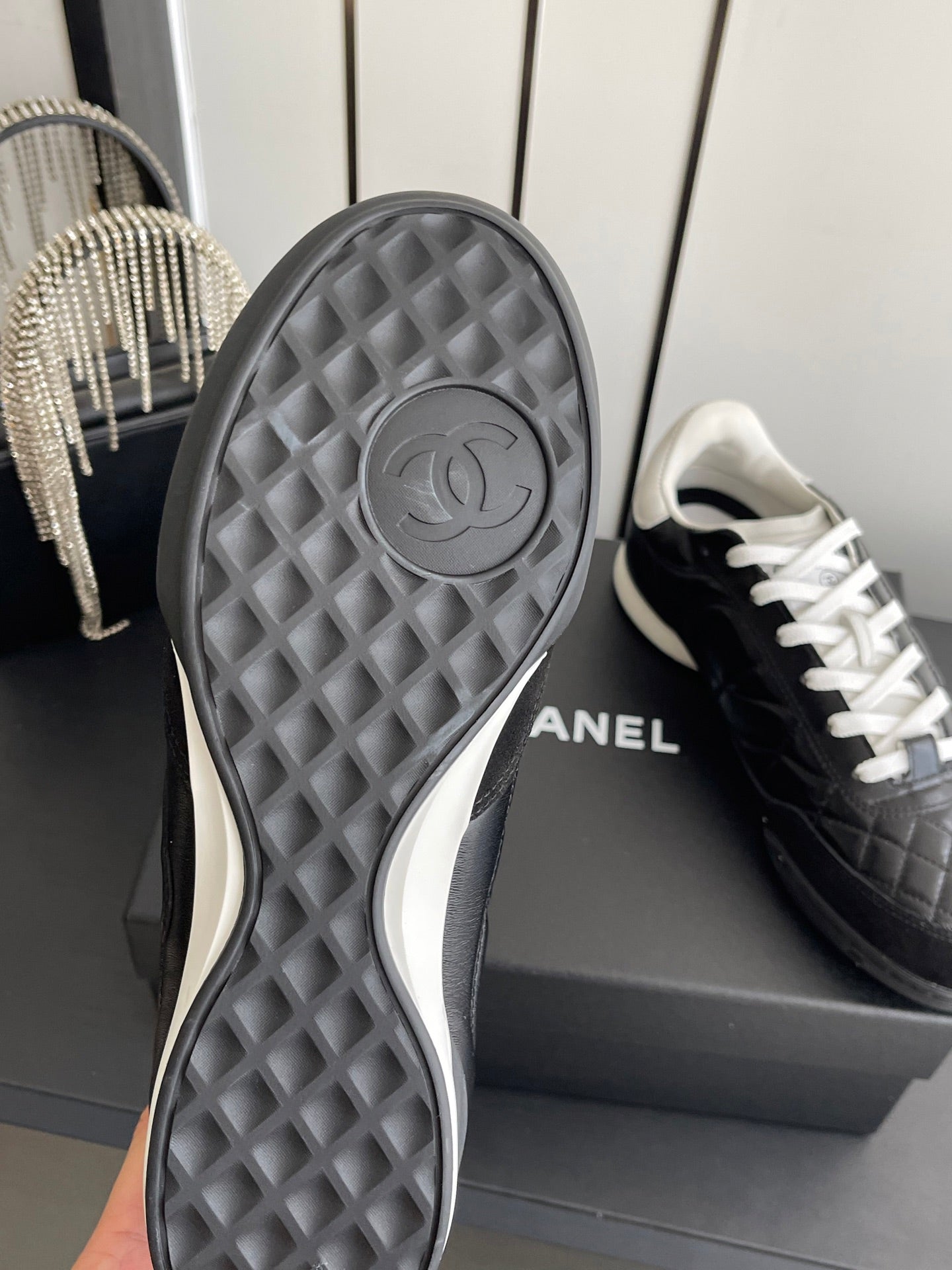 Chanel 2026 Sneaker Quilted Calfskin Suede 895746
